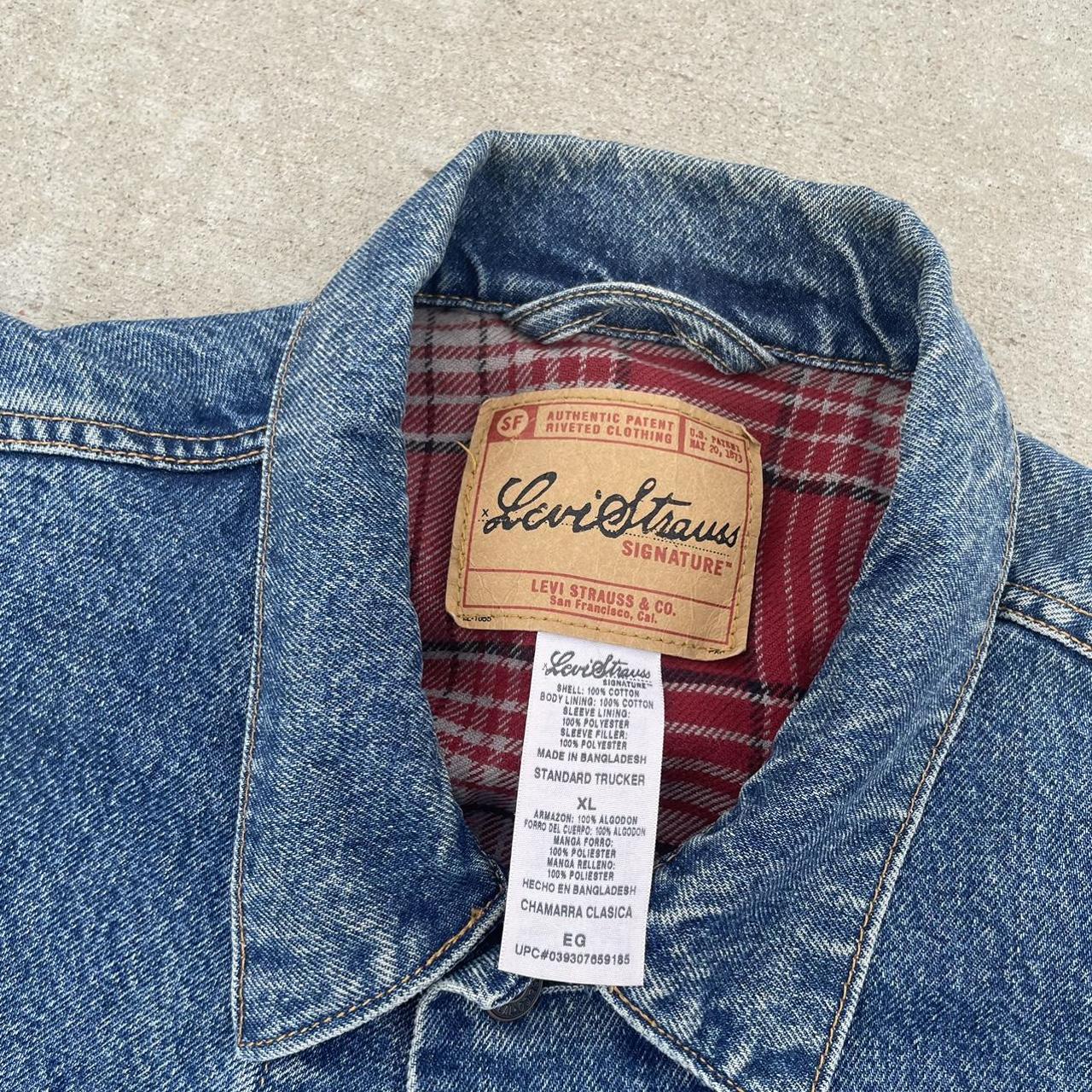 Vintage Levi’s Red Jean Jacket Size Xl. Top To... Depop