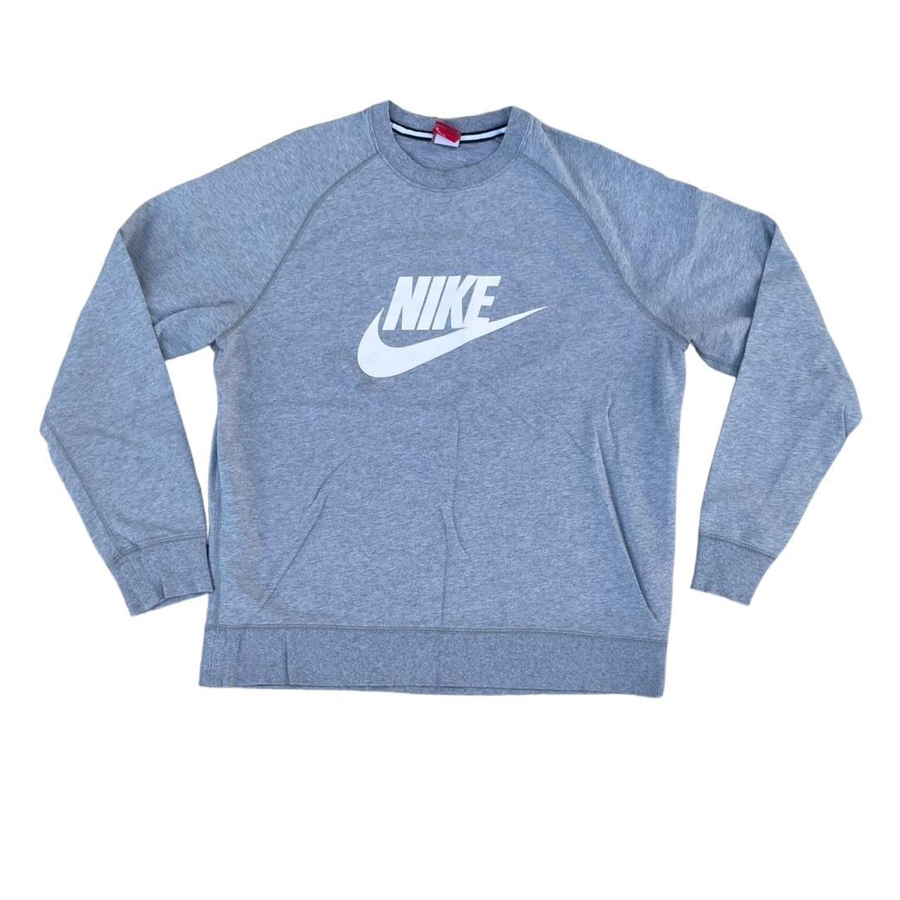 Vintage Nike Grey Crewneck Size L/XL. Top To... - Depop