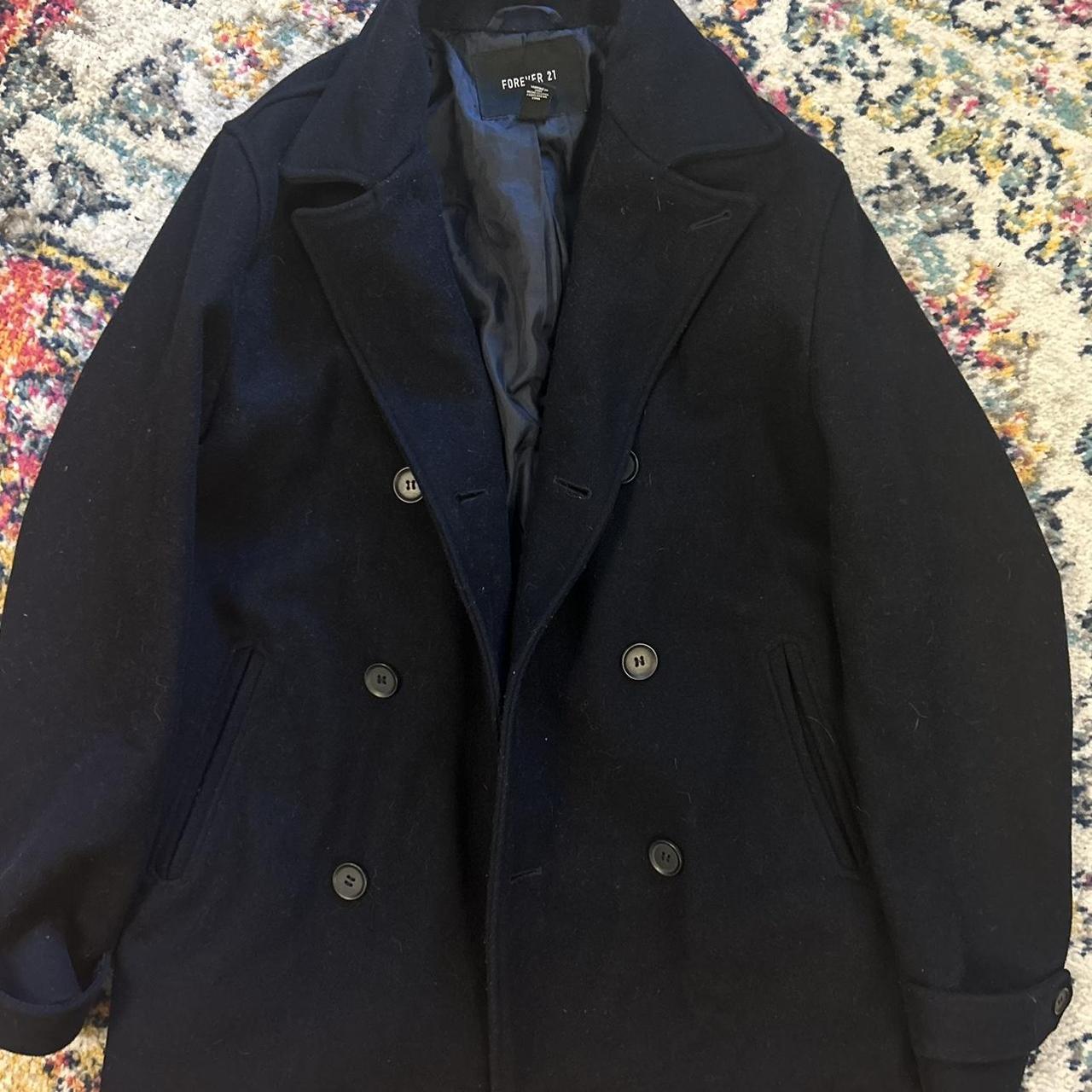 Forever 21 mens deals pea coat