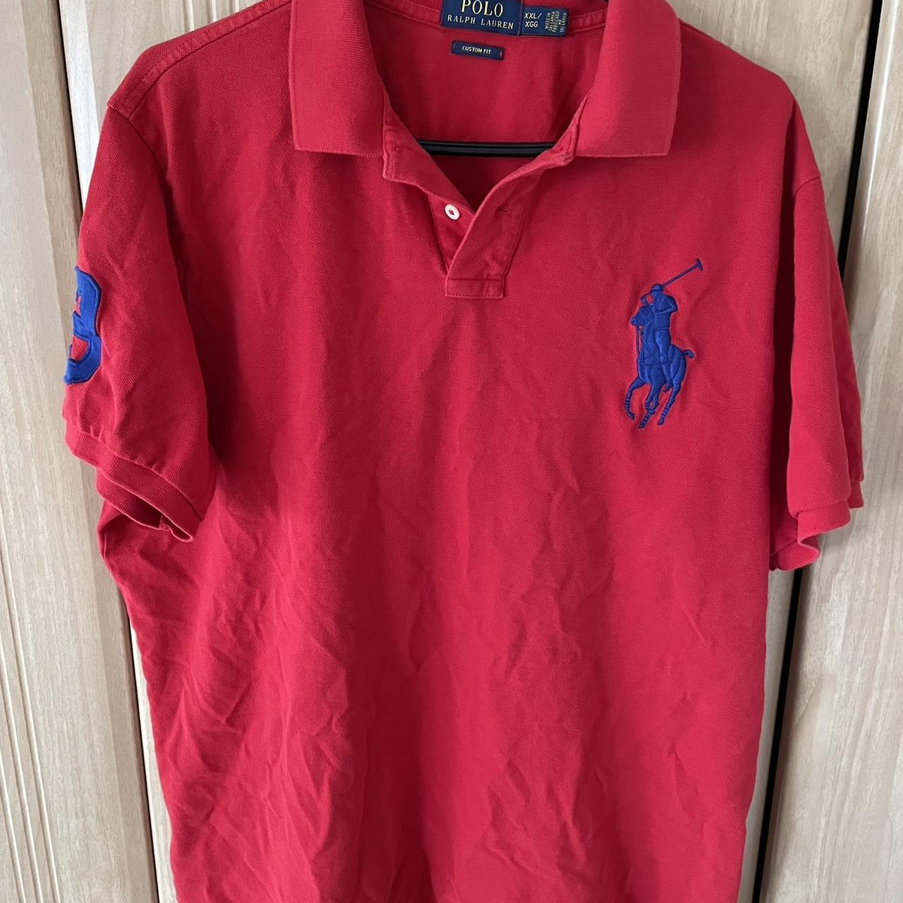 Red Ralph Lauren Polo shirt- Great condition... - Depop