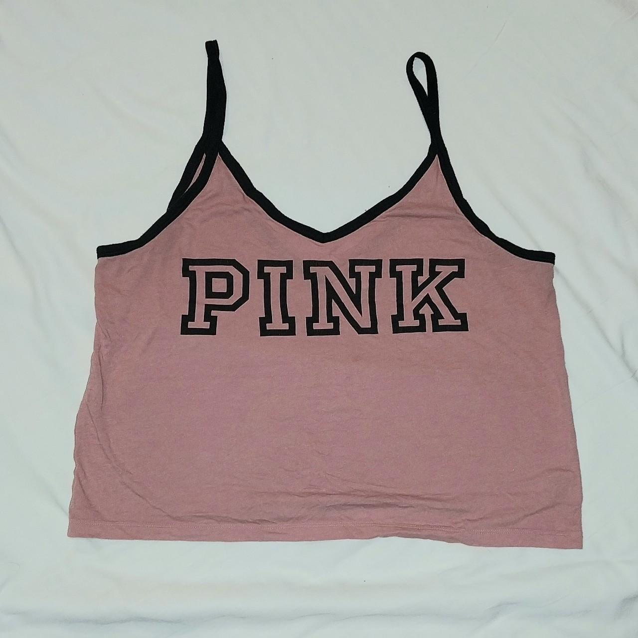 PINK loungewear crop cami #y2k #00s #bimbo #pink - Depop