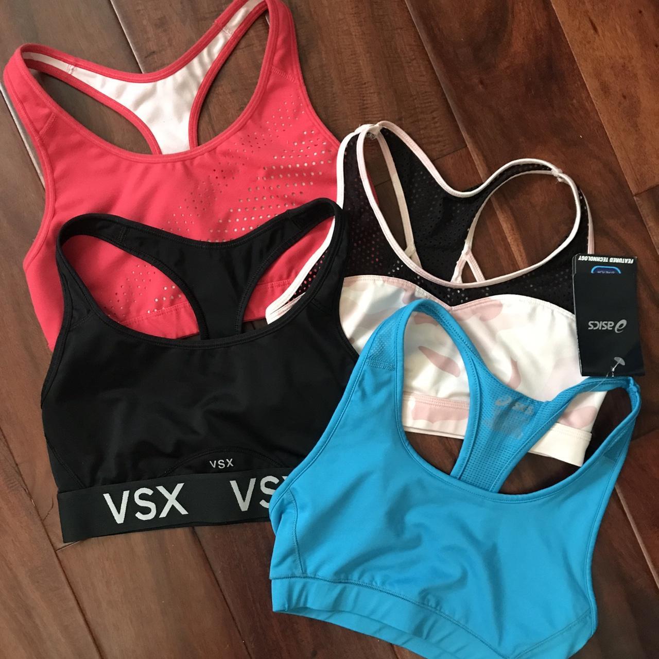sports bra bundle free shipping!! BLUE ONE IS... Depop