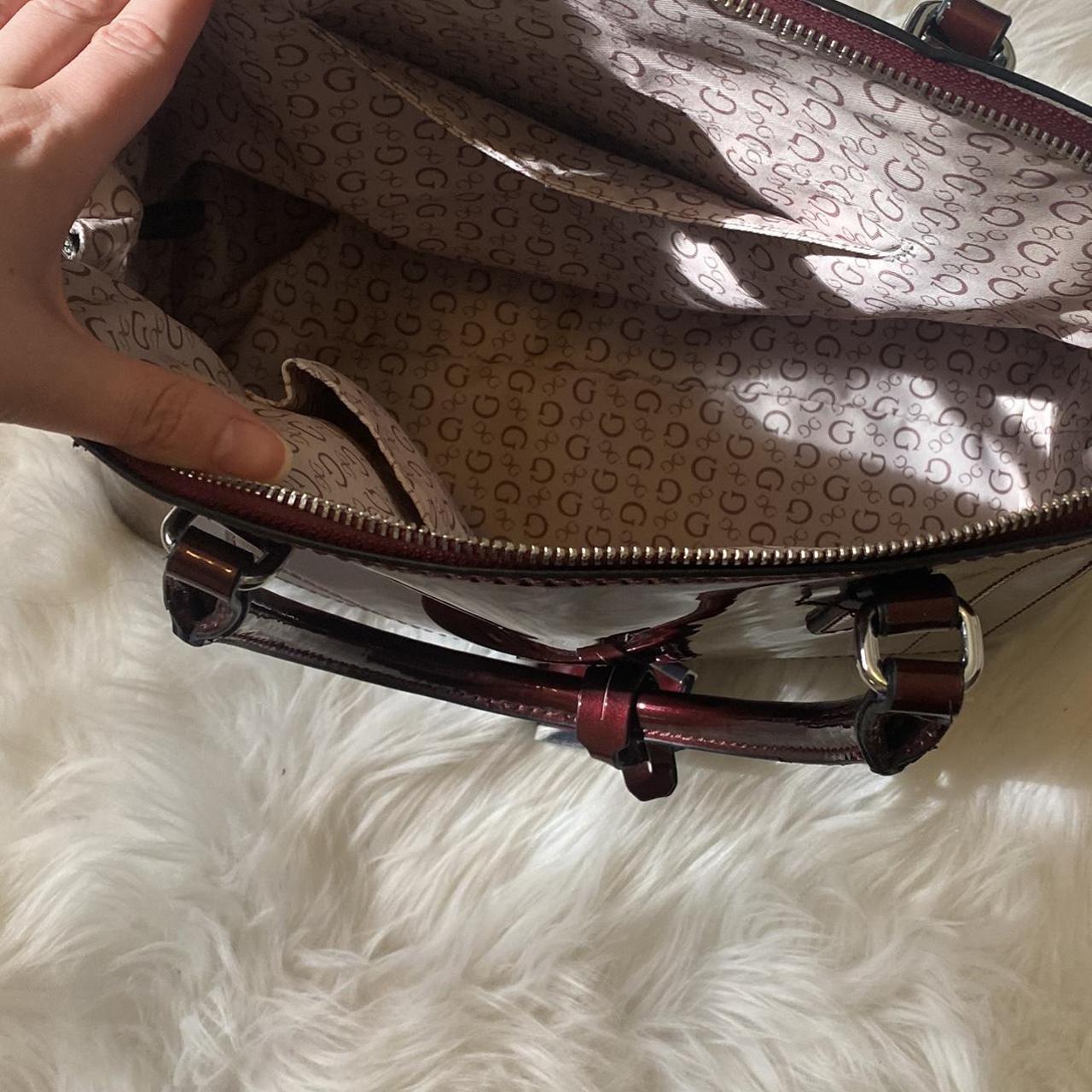 Guess est 1981 large hi gloss burgundy red Depop