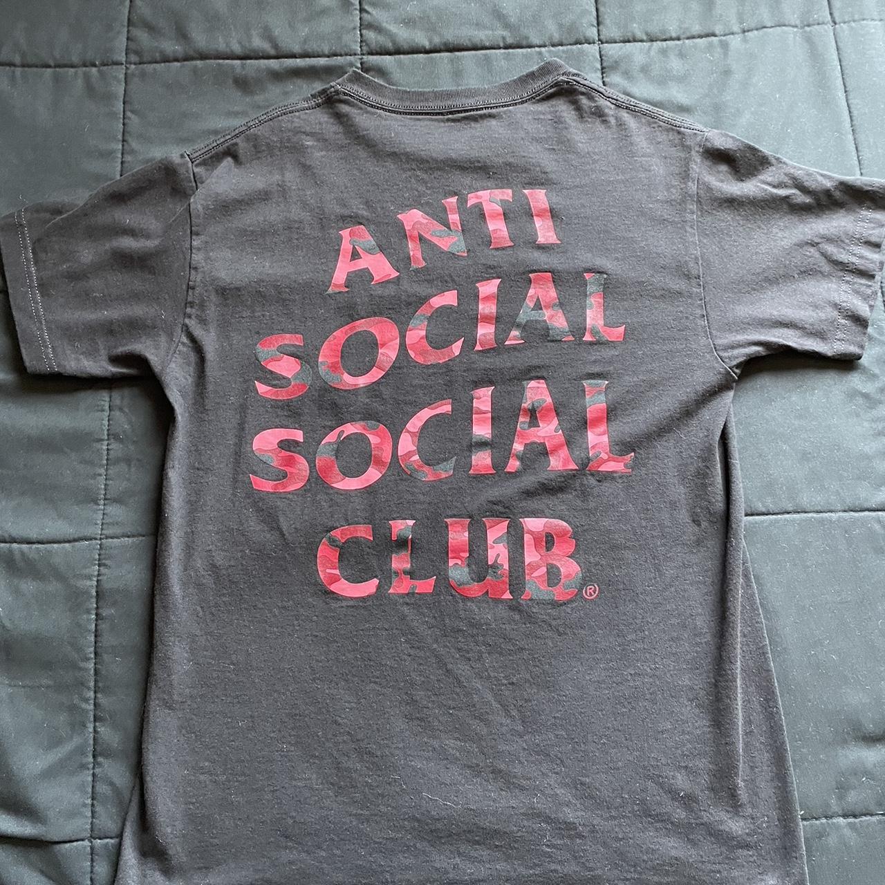 Anti Social Social Club Men S Black T Shirt Depop   P0 