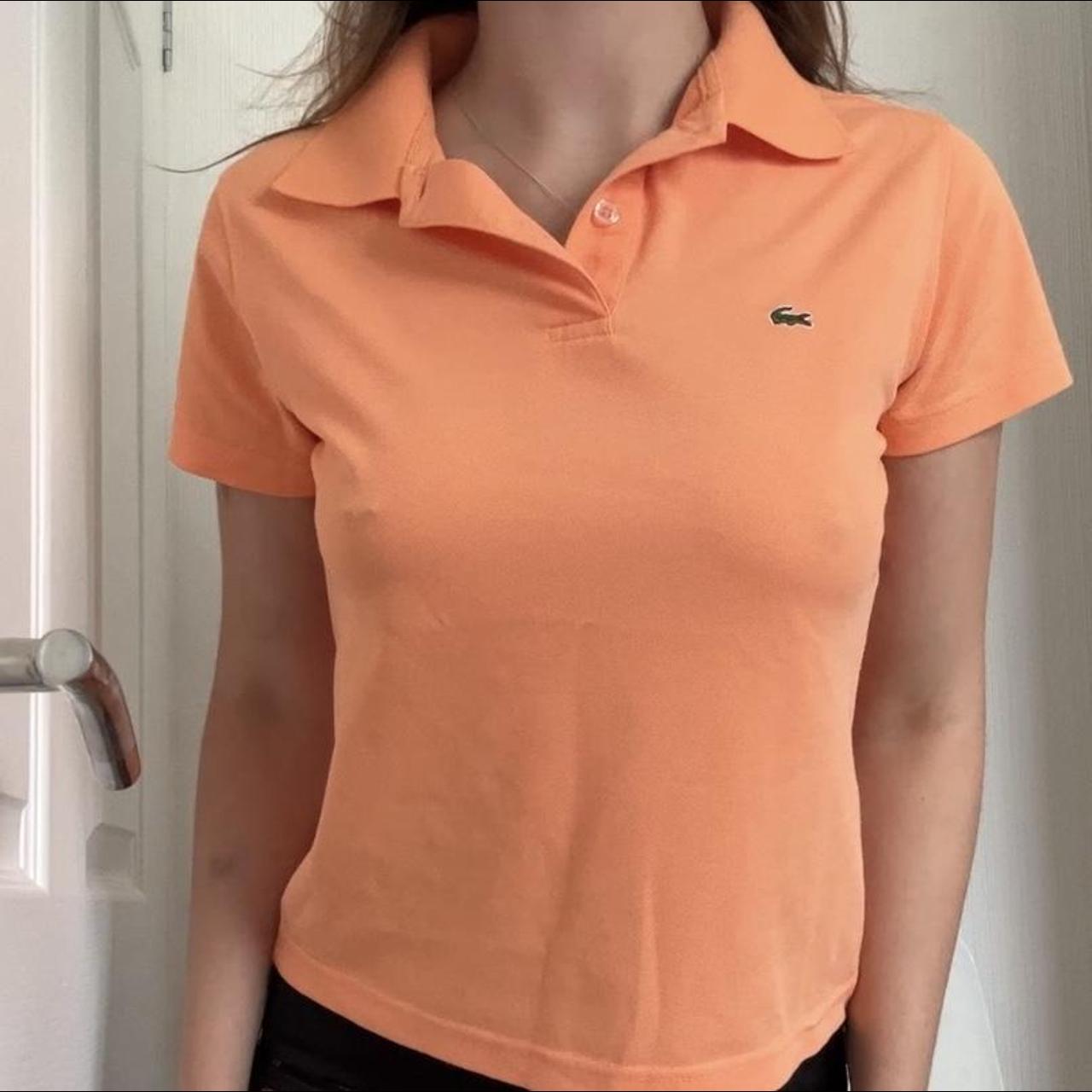 Lacoste polo shirt Size medium but on a size small - Depop