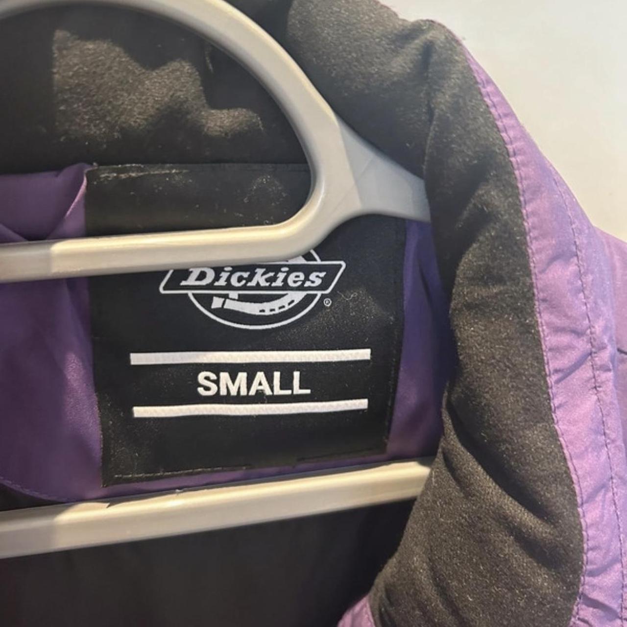 Dickies purple puffer jacket Size small Retail... - Depop