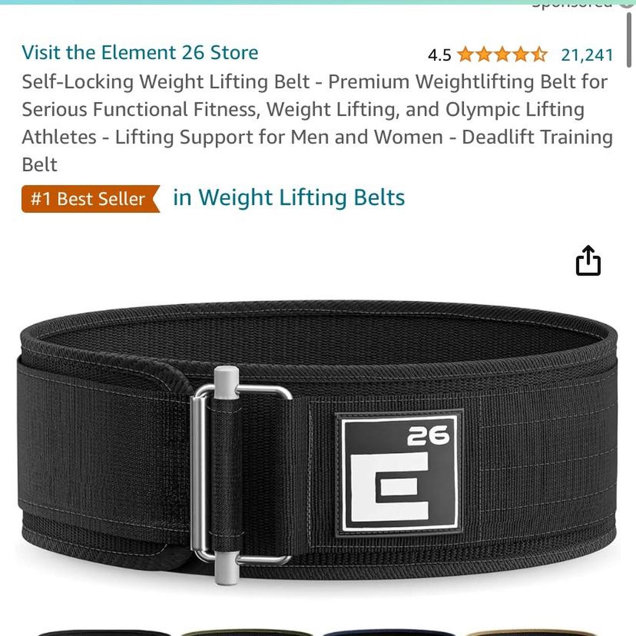 Element 26 Velcro weight lifting belt in size S. - Depop