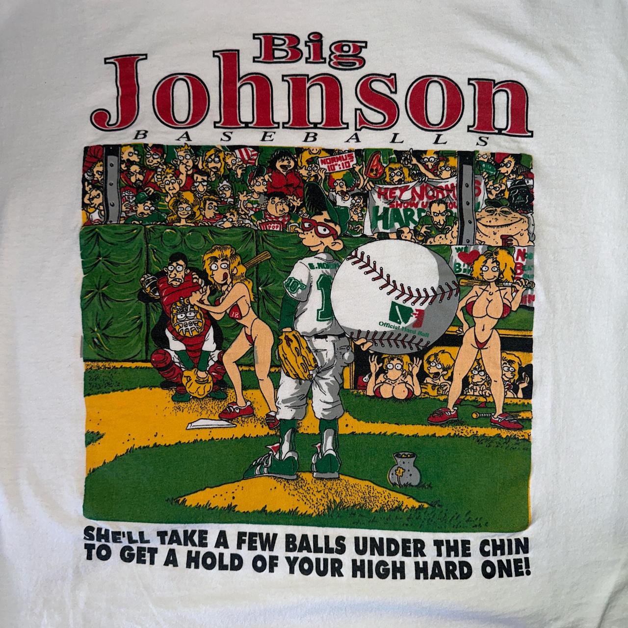 Big Johnson Baseball tee Superior Tag Size... - Depop