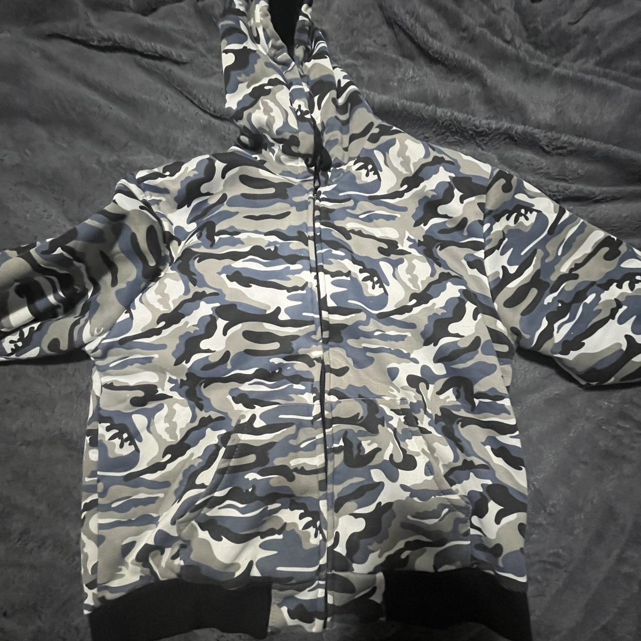 camo nike hoodie blue