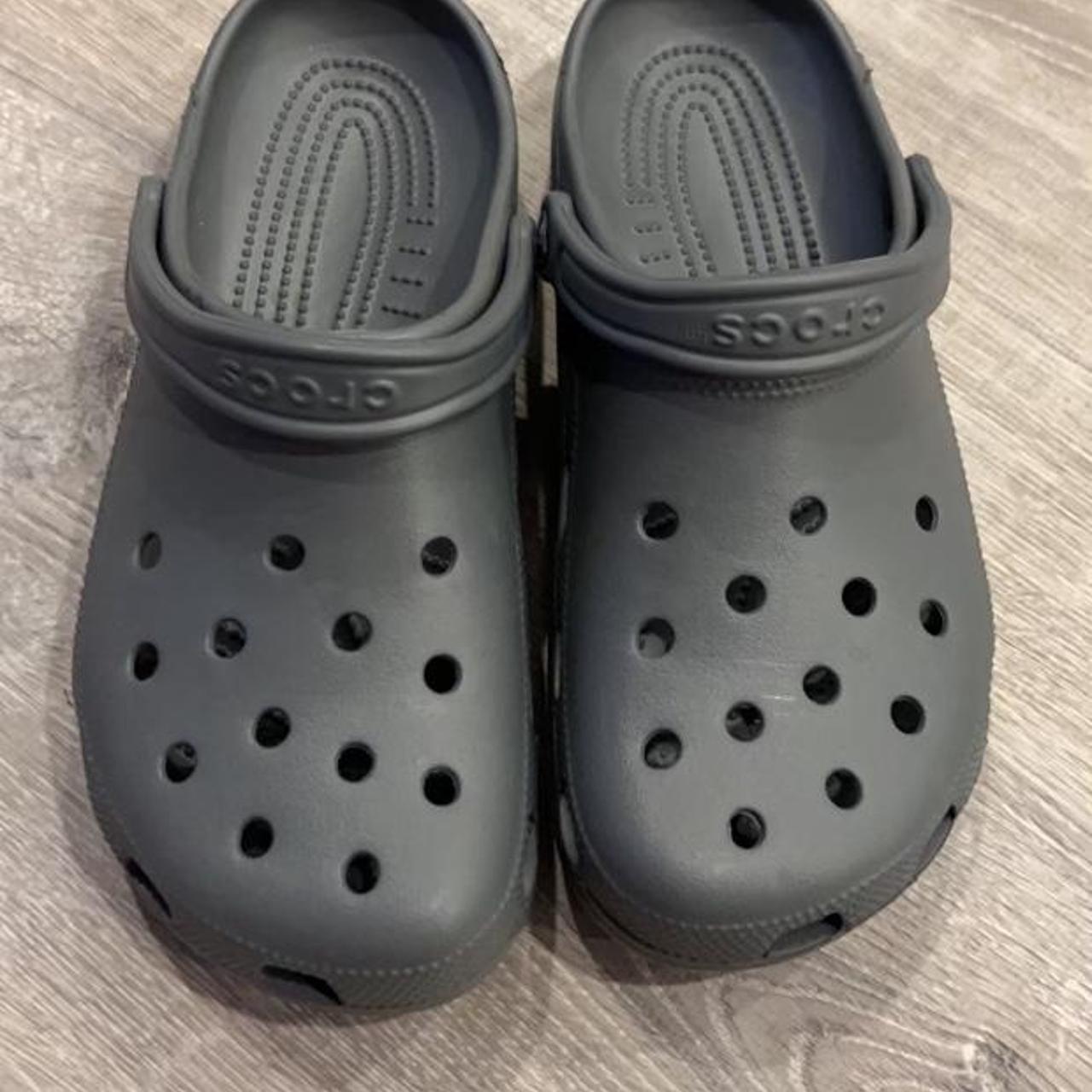 Crocs Barely worn but do have a little tiny scratch... - Depop