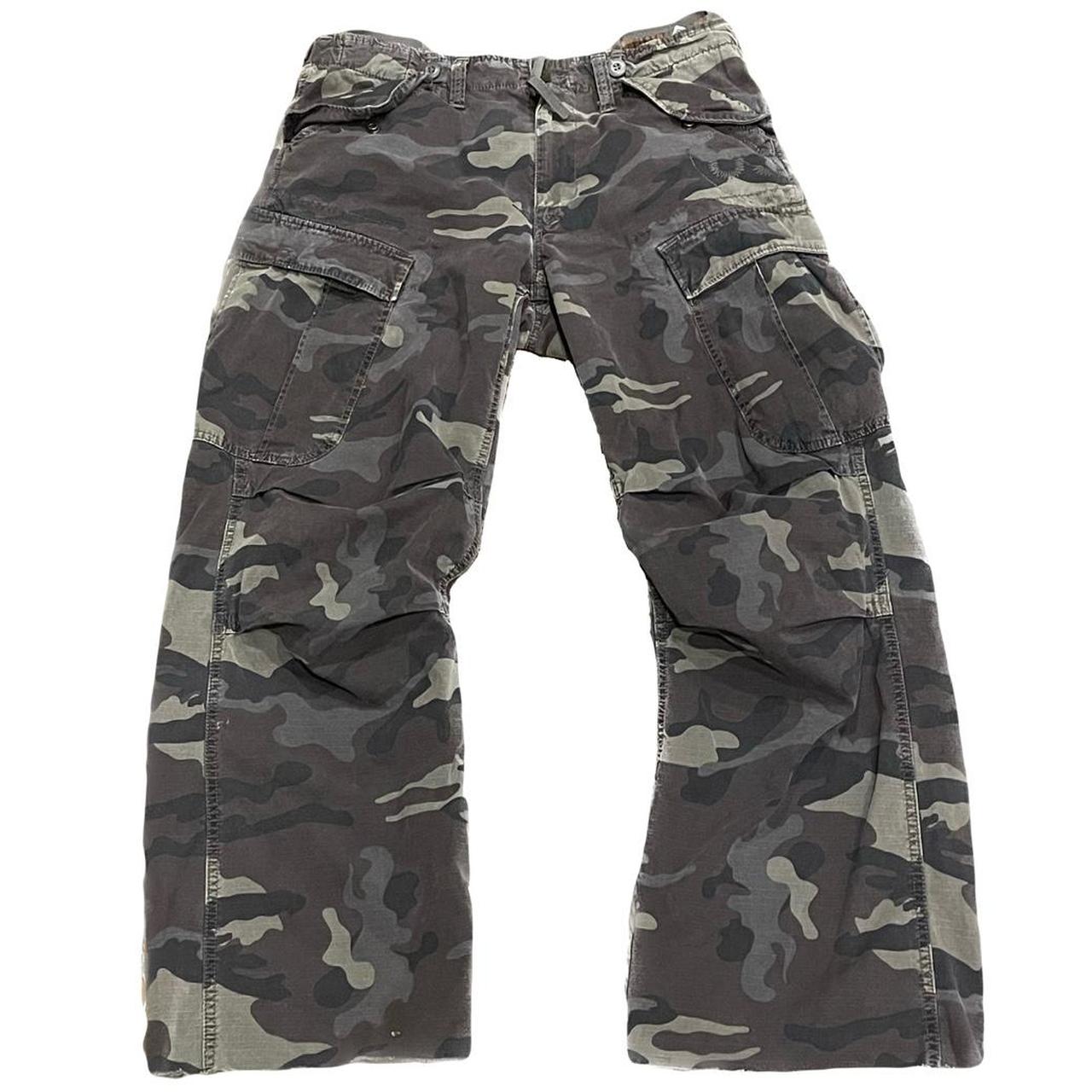 Camo Wide Leg G-STAR Rave Baggy Grunge Emo Gothic... - Depop