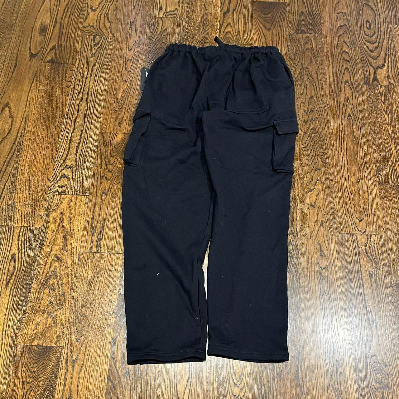 vintage 2000s baggy wide leg black rio sweatpants  - Depop