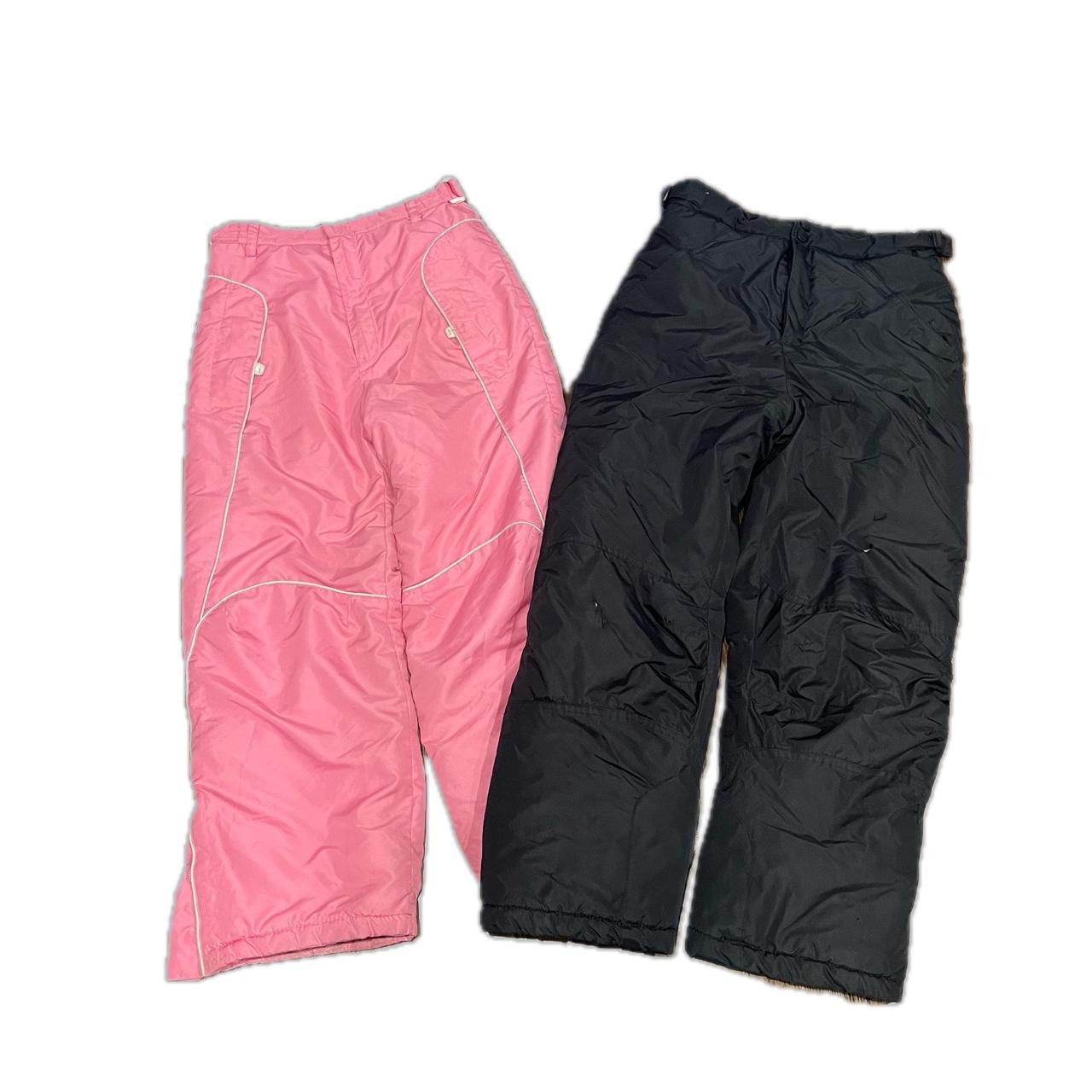 London Fog Women's Black and Pink Joggers-tracksuits