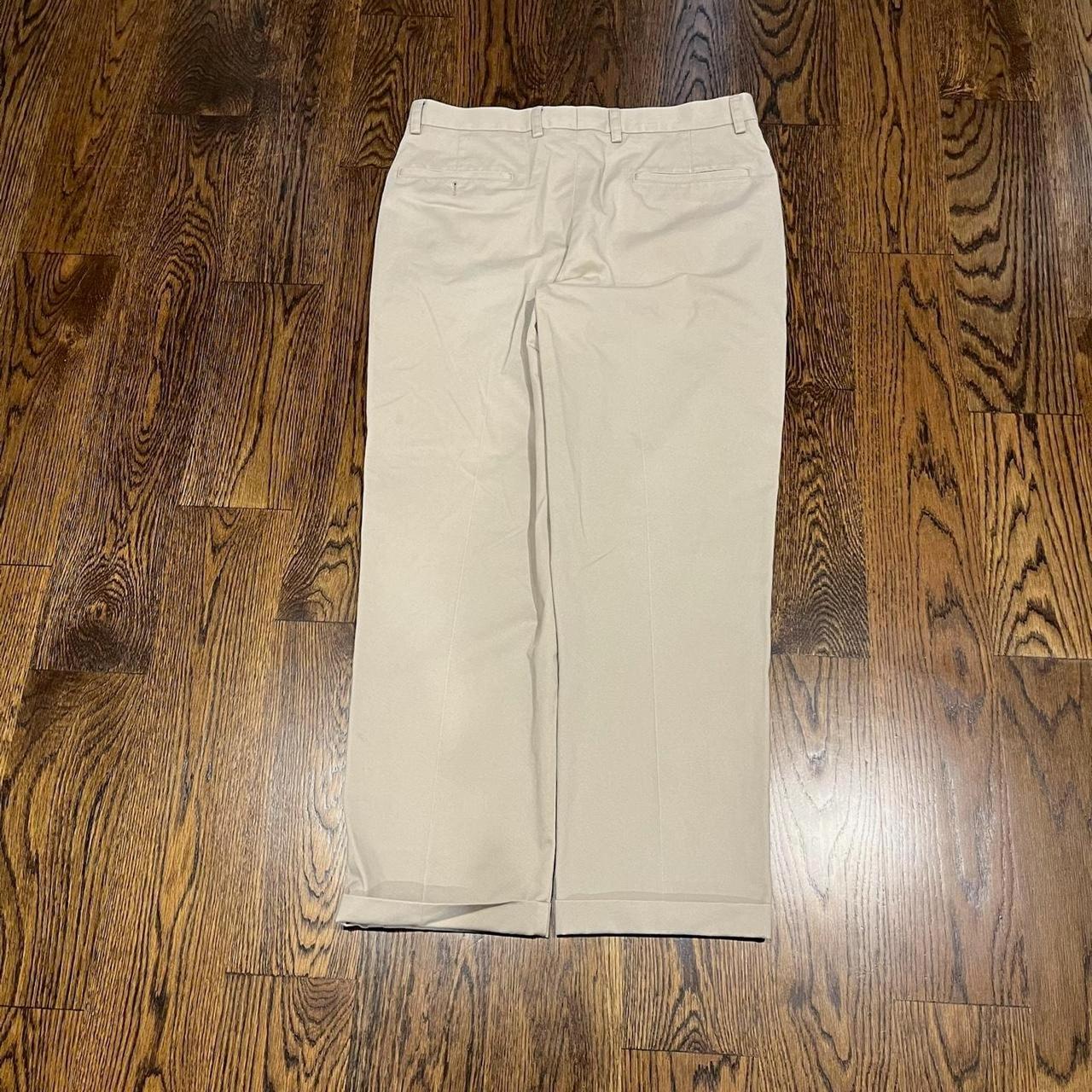 vintage 2000s baggy wide leg cream orvis workwear... - Depop