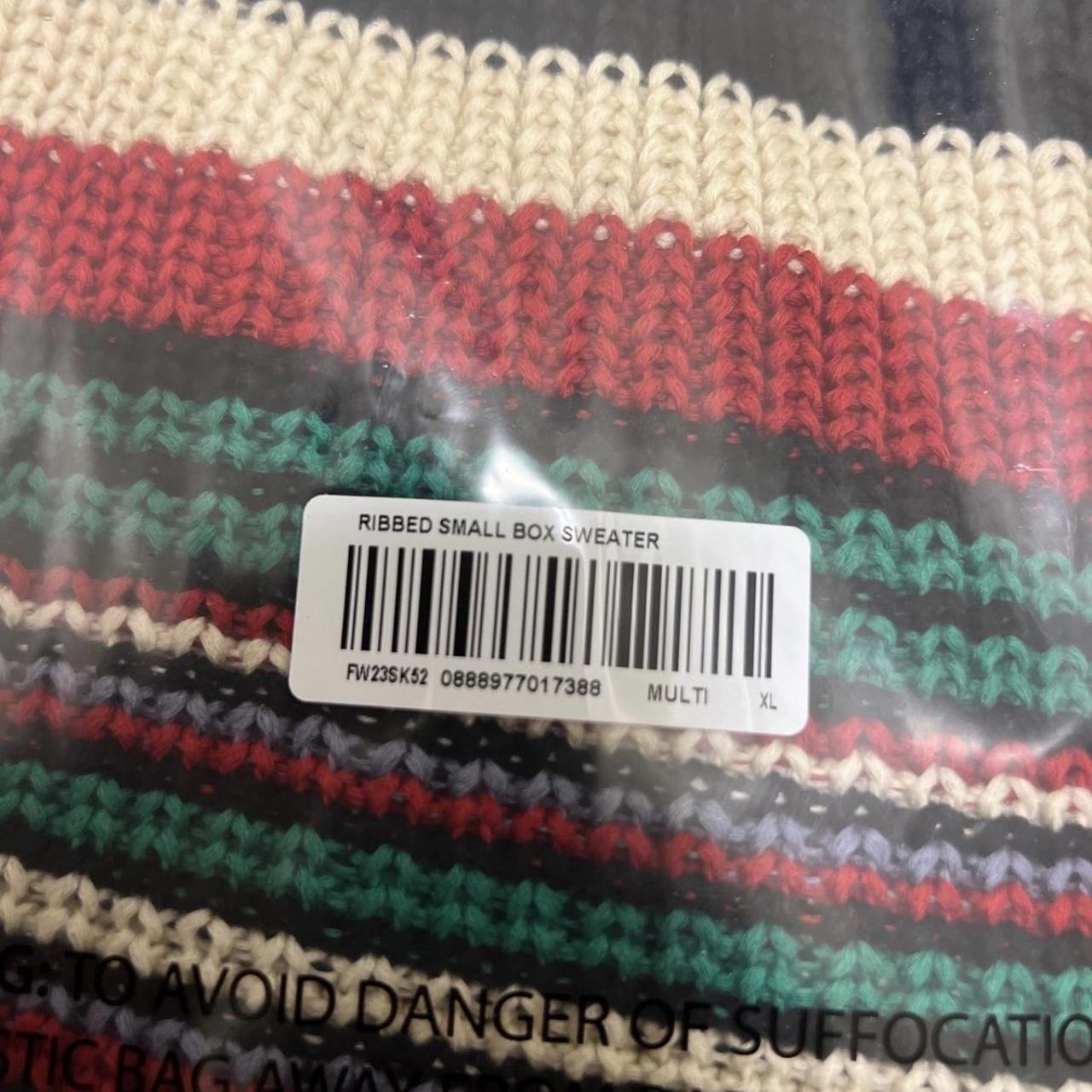 Small Box Ribbed Sweater Multicolor * Size: