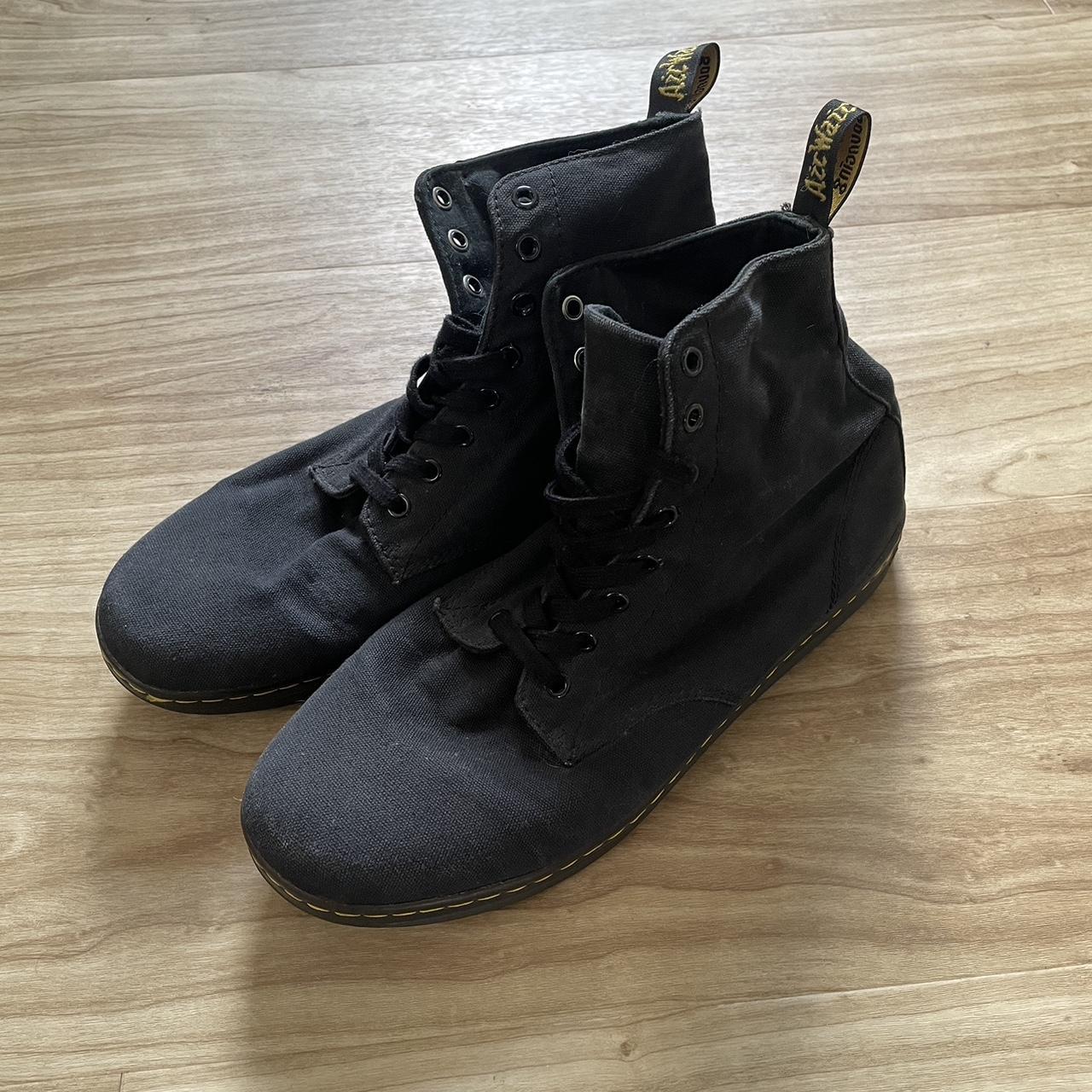 Dr. Martens Alfie boots. Black canvas lace up size. Depop