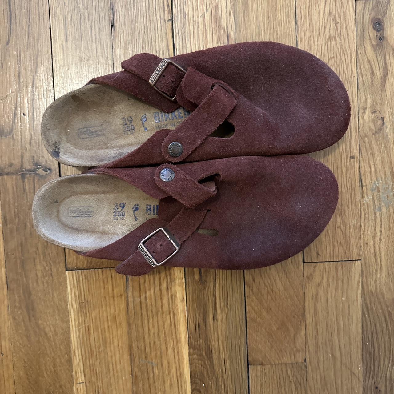 birkenstocks size 39 worn but still has a lot of... - Depop