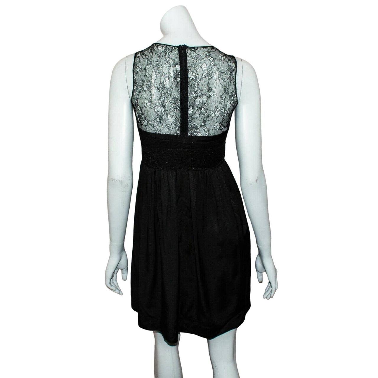 SANDRO Paris Women's Mesh Shoulder Black 2024 Dress Fit and Flare Size 1