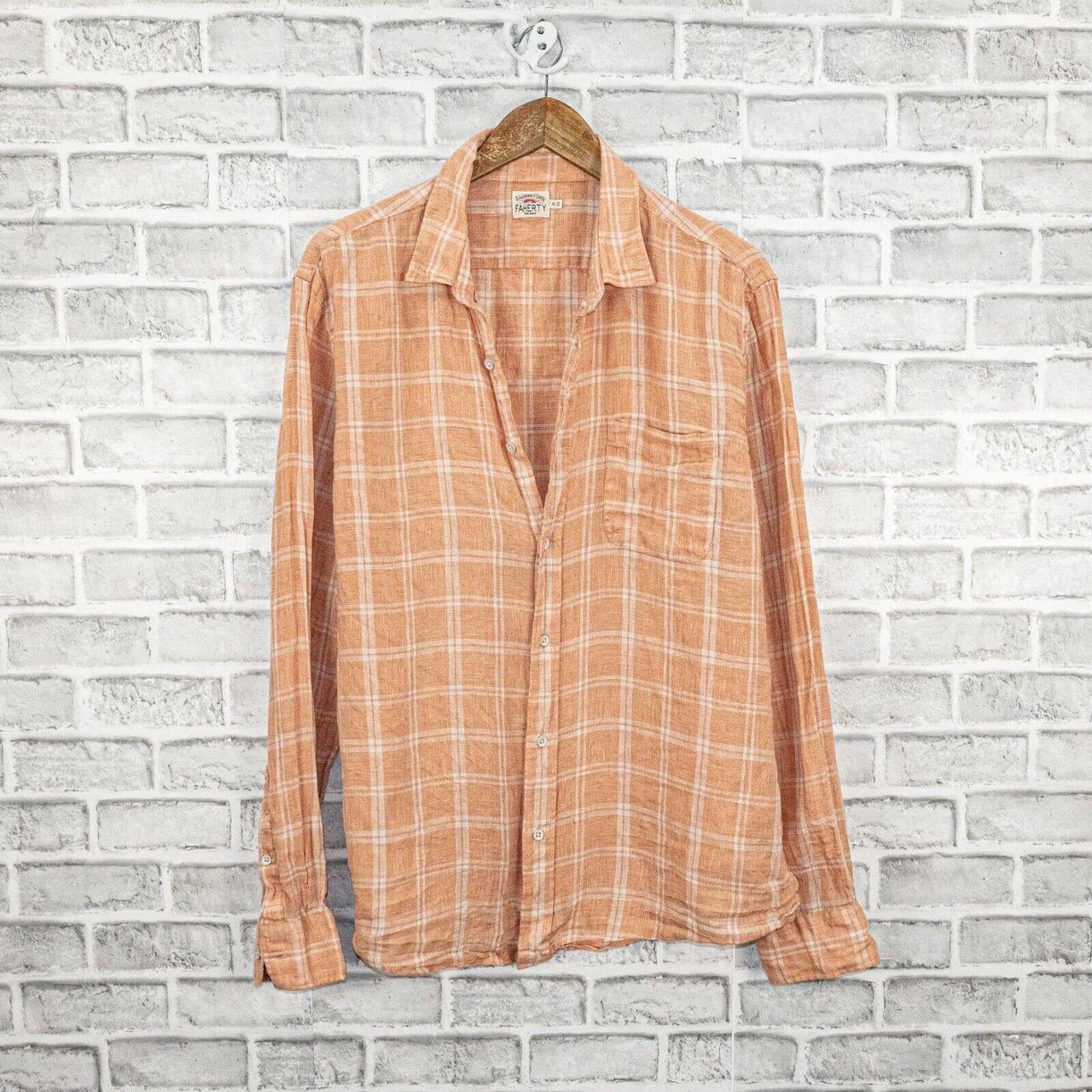 Faherty Men's Shirt - Orange - XL – FAHERTY Brand… - image 1