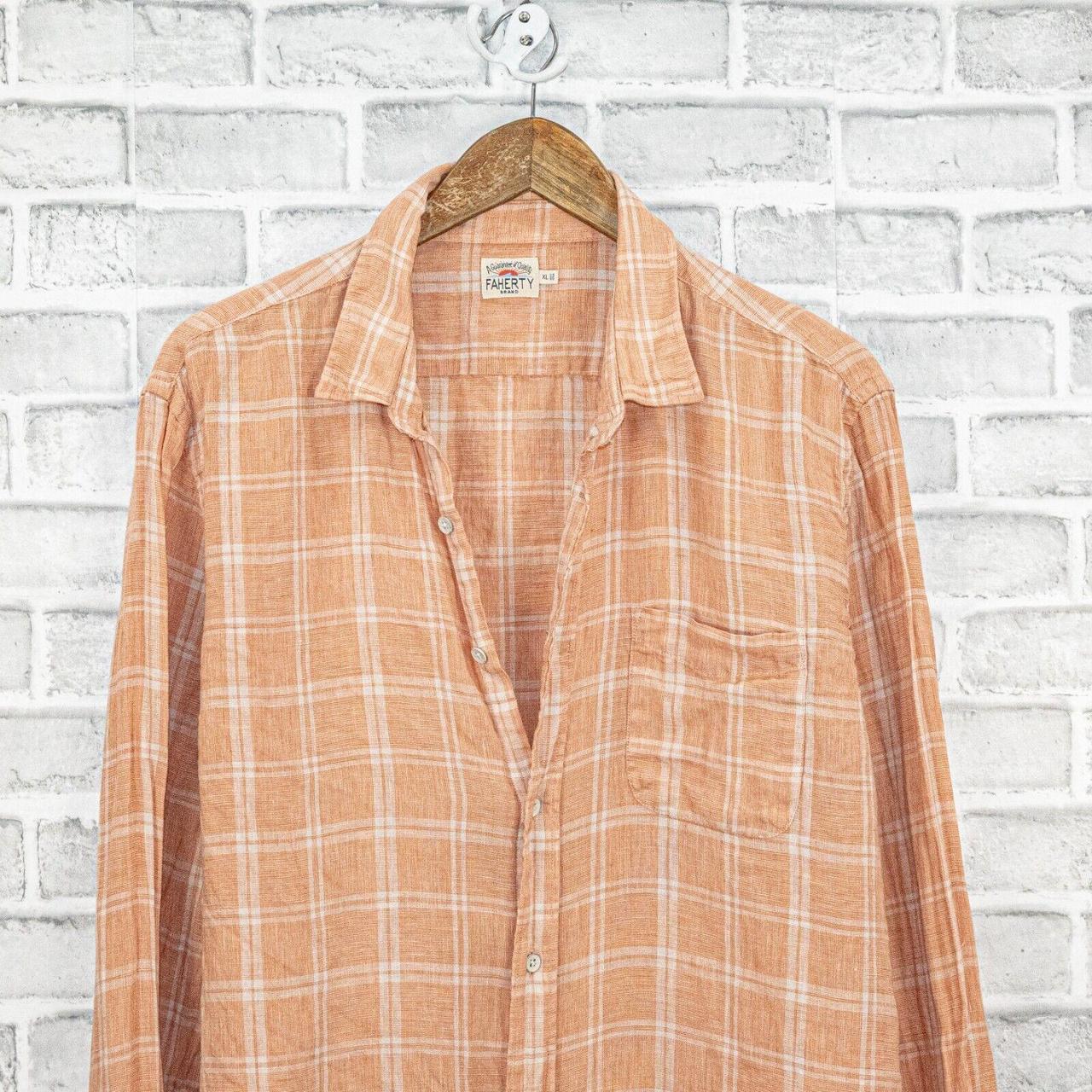 Faherty Men's Shirt - Orange - XL – FAHERTY Brand… - image 3