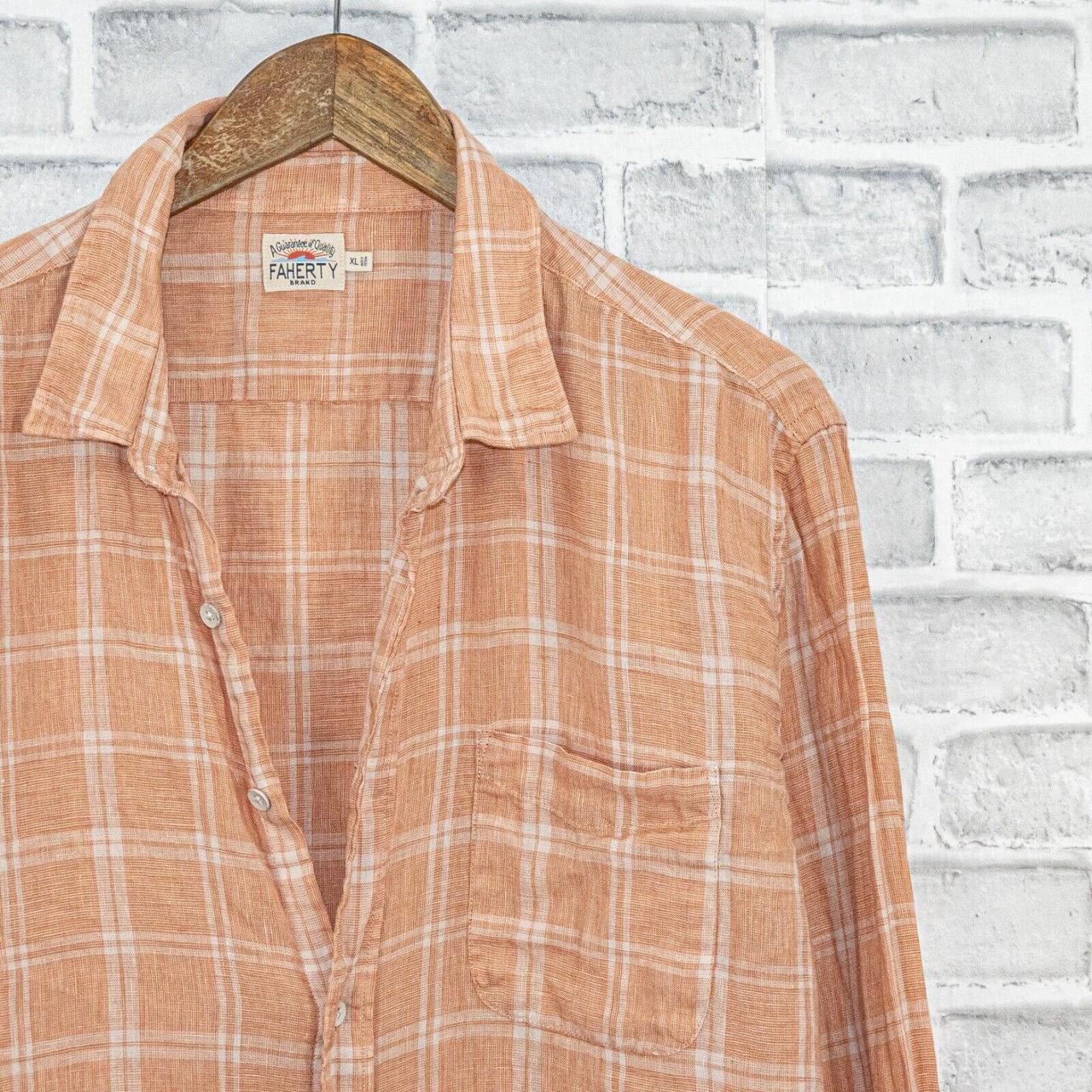 Faherty Men's Shirt - Orange - XL – FAHERTY Brand… - image 5