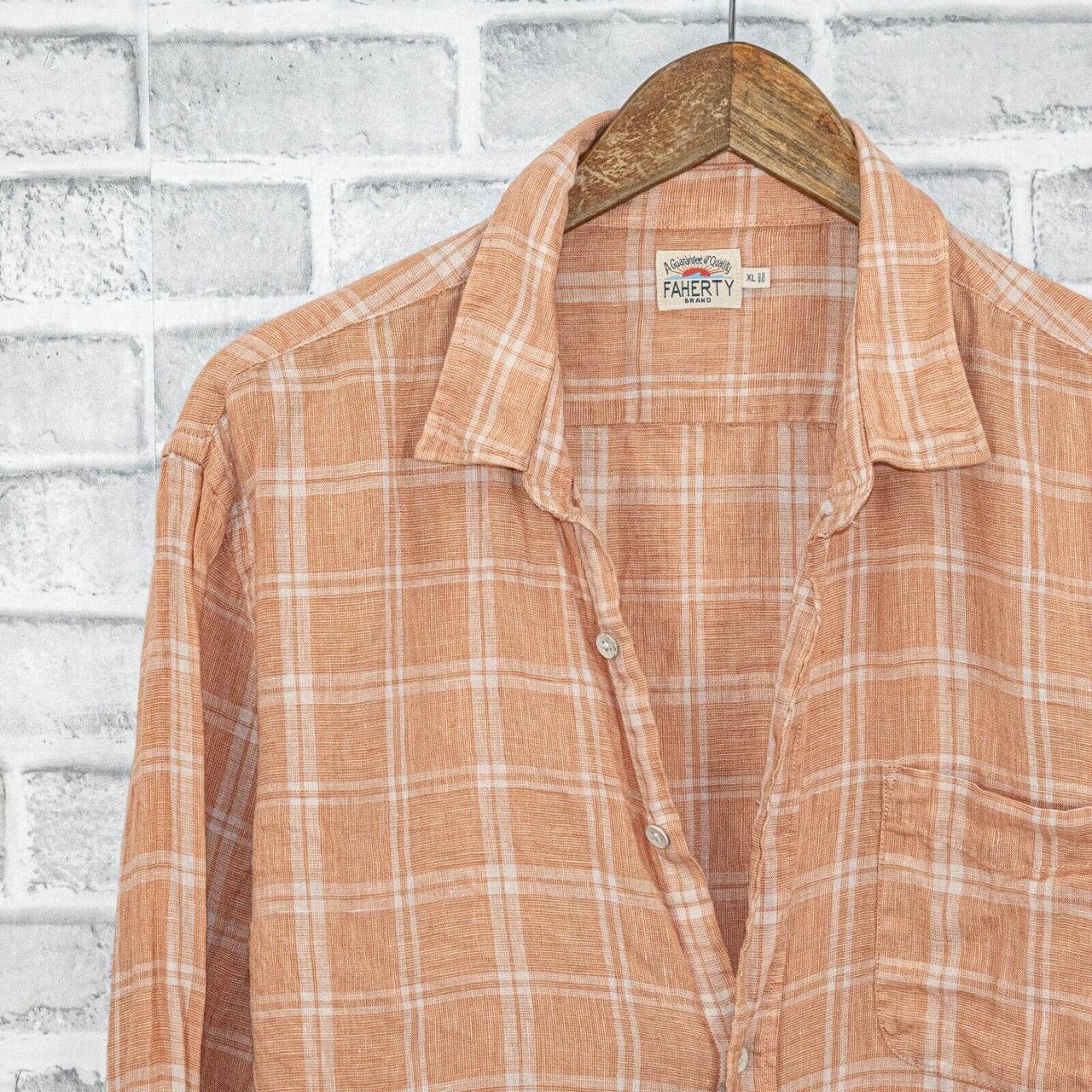 Faherty Men's Shirt - Orange - XL – FAHERTY Brand… - image 4