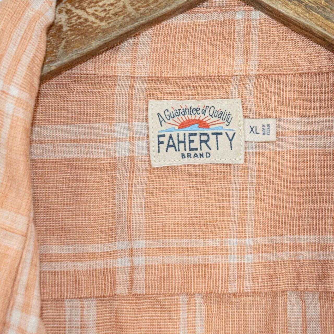 Faherty Men's Shirt - Orange - XL – FAHERTY Brand… - image 2