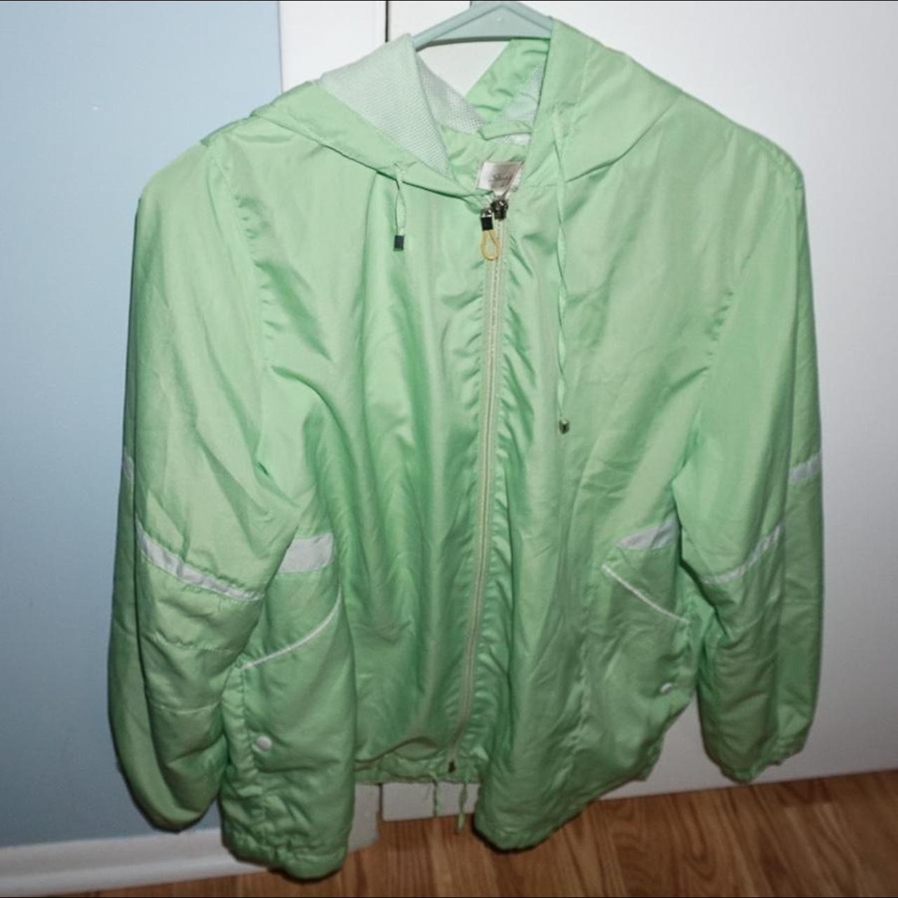 Lime green outlet bomber jacket