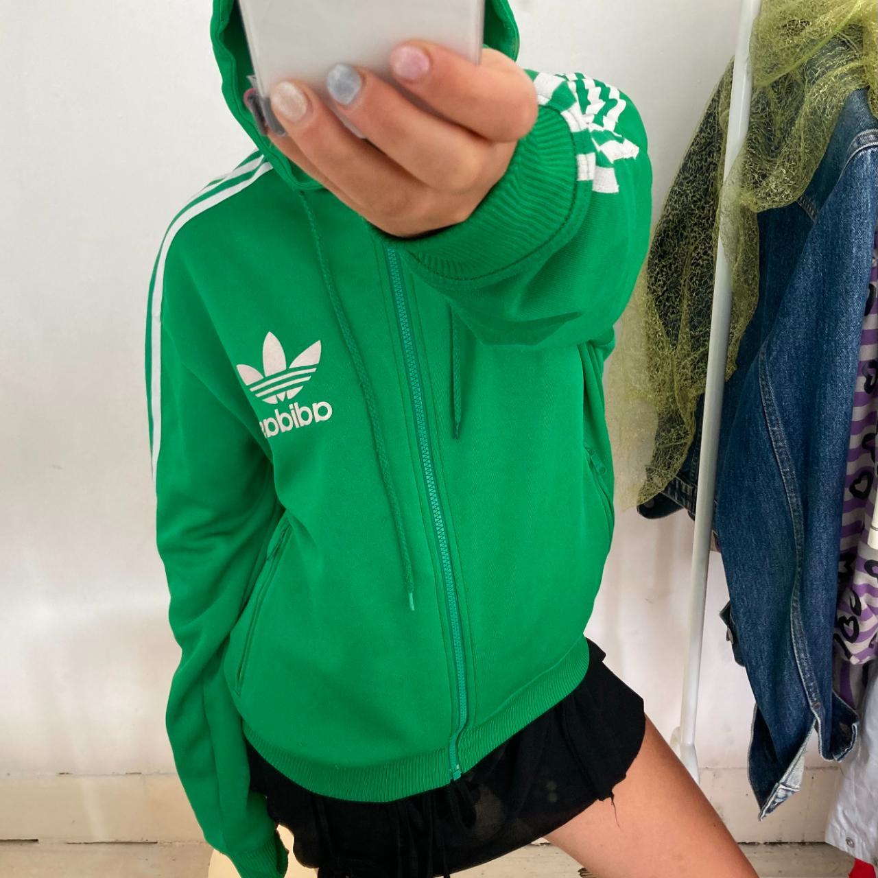 Green adidas hoodie Vintage 90s Size M a couple of