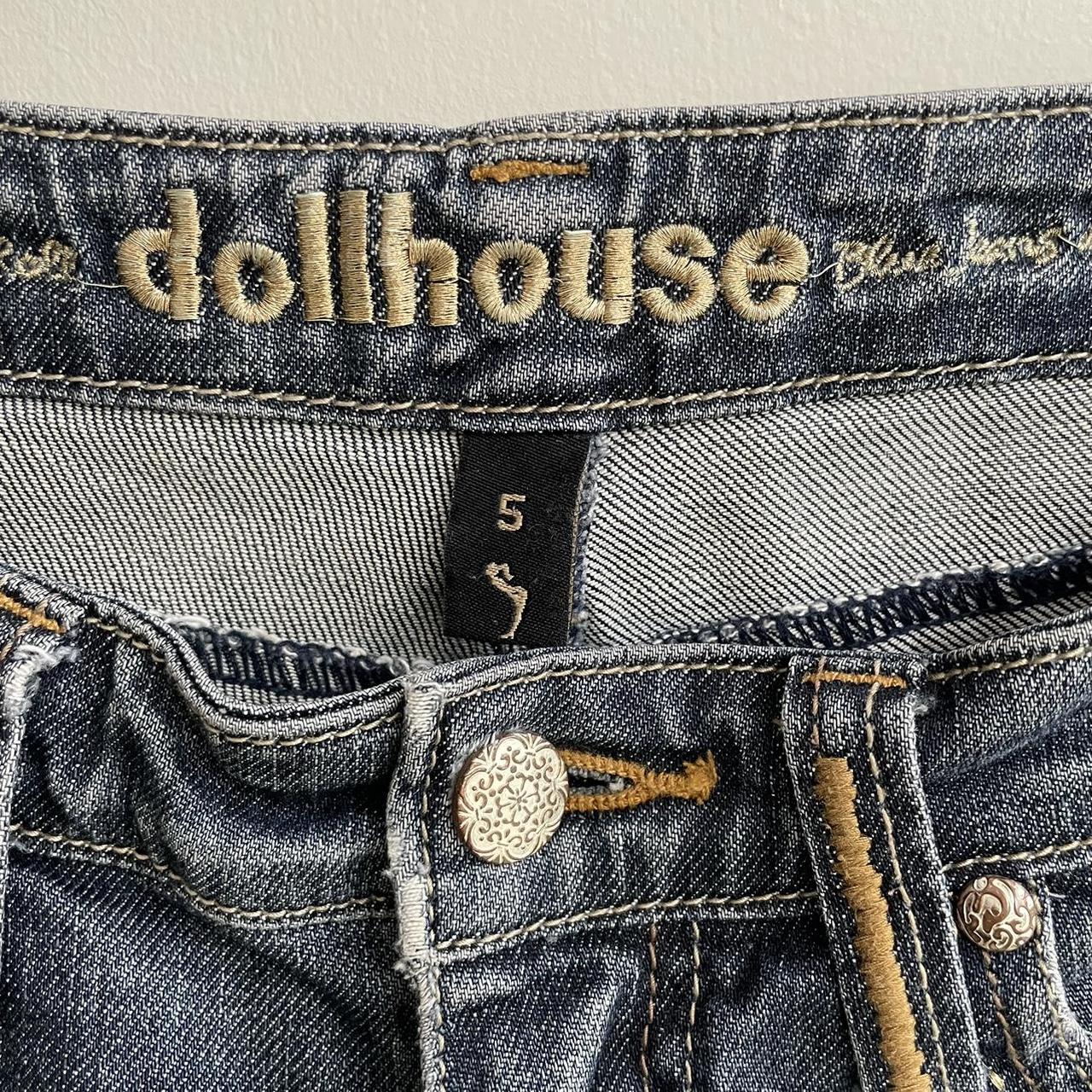 Dollhouse Women's Navy and Blue Jeans Depop
