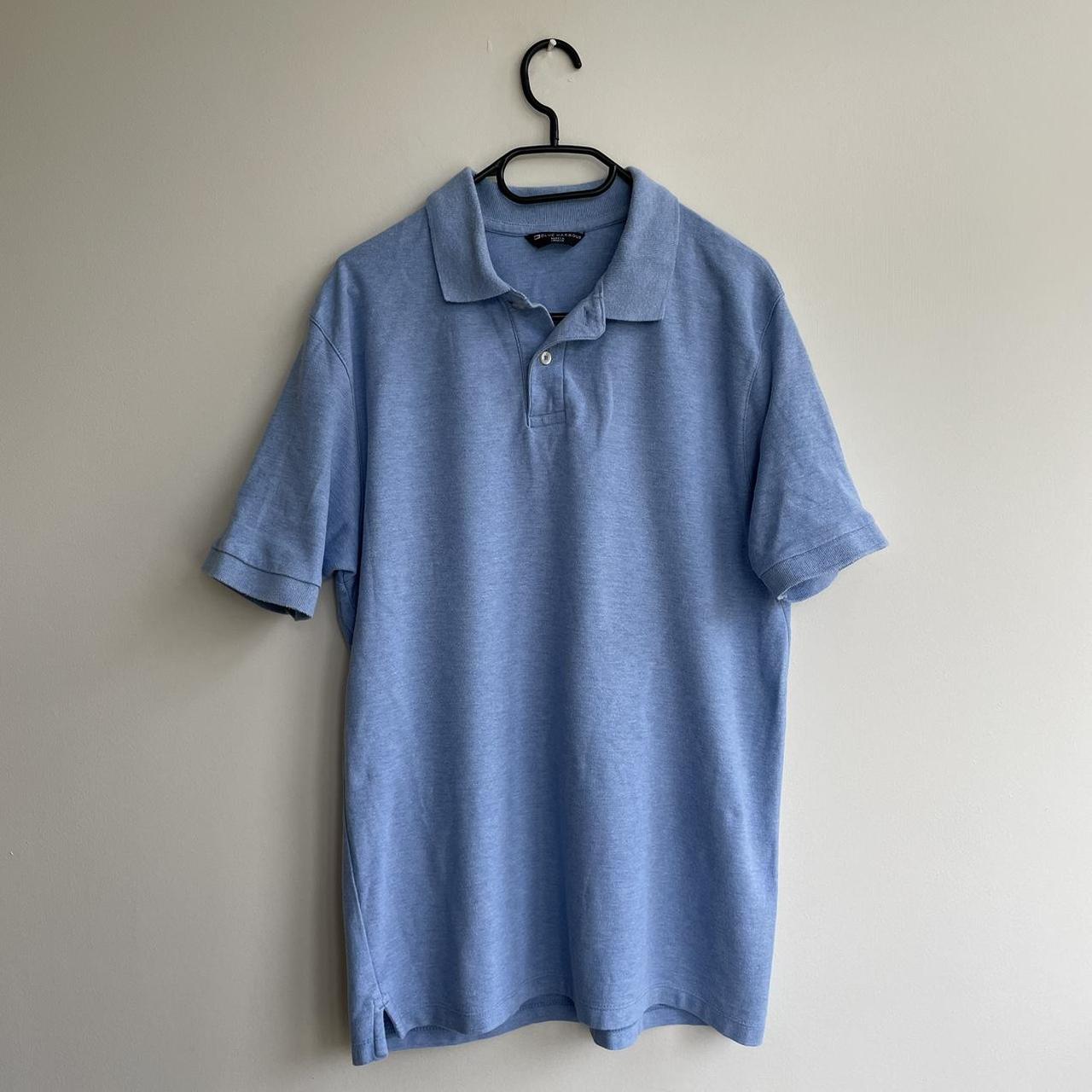 Marks & Spencer Men's Blue Polo-shirts | Depop