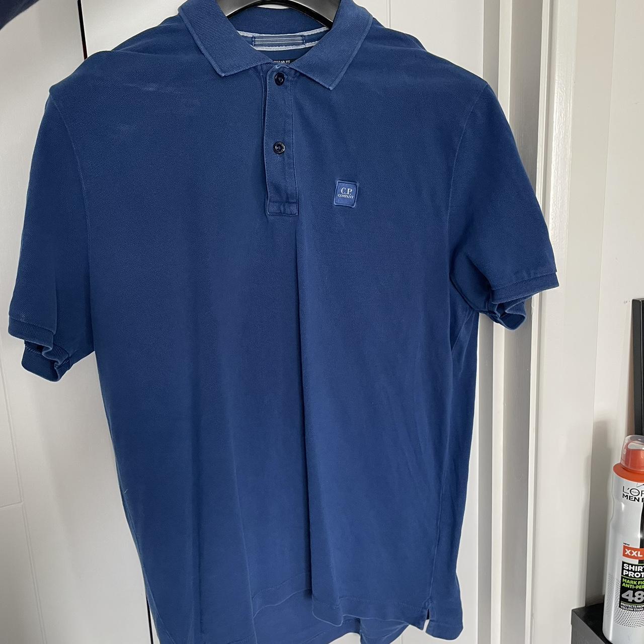 CP company polo shirt condition 8/10 Beautiful blue... - Depop