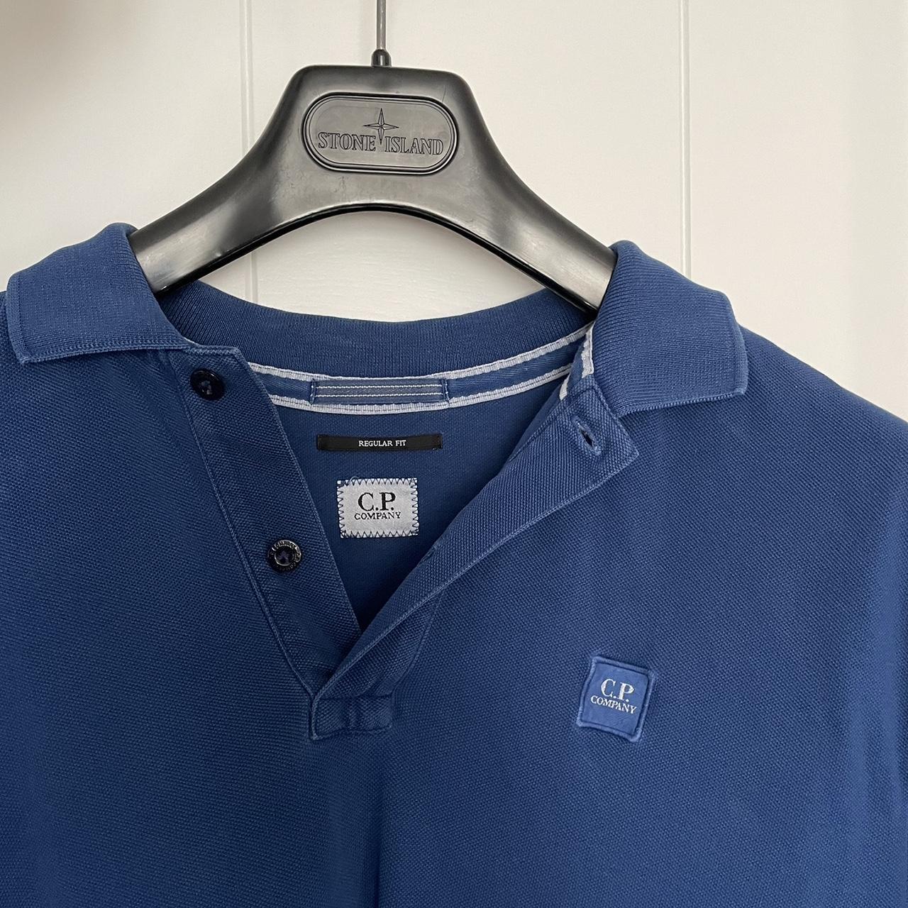 CP company polo shirt condition 8/10 Beautiful blue... - Depop