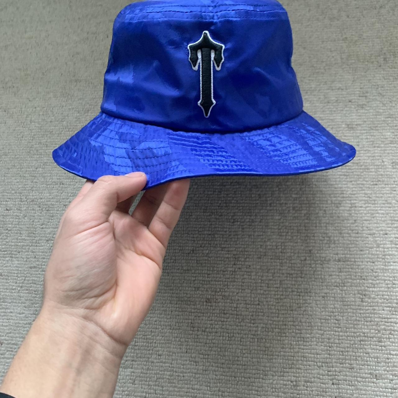 Trapstar Men's Blue Hat | Depop