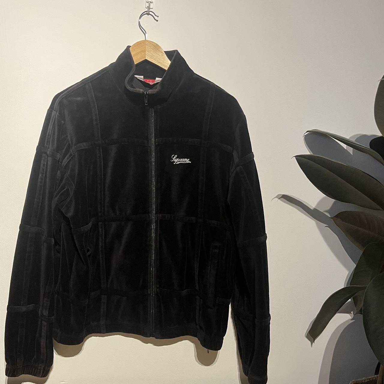 Supreme Grid Taping Velour Jacket , - info: Supreme...