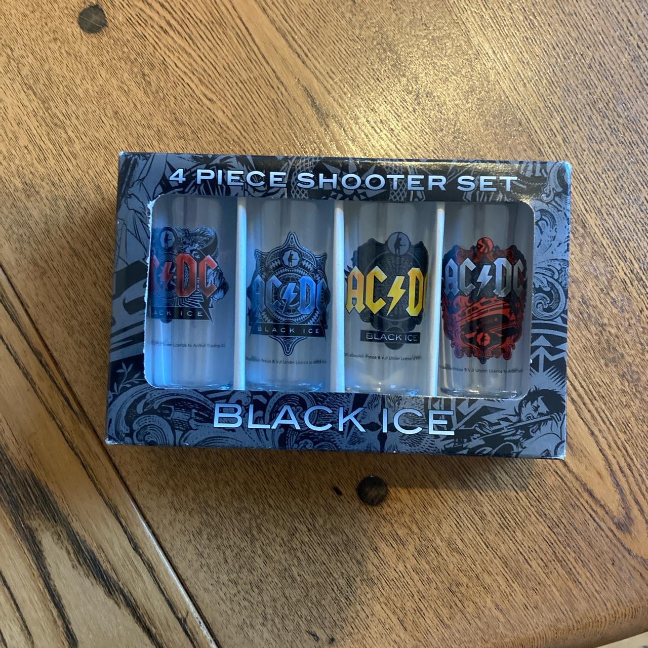 AC/DC “4 PIECE SHOOTER SET” Four AC/DC shot glass... - Depop