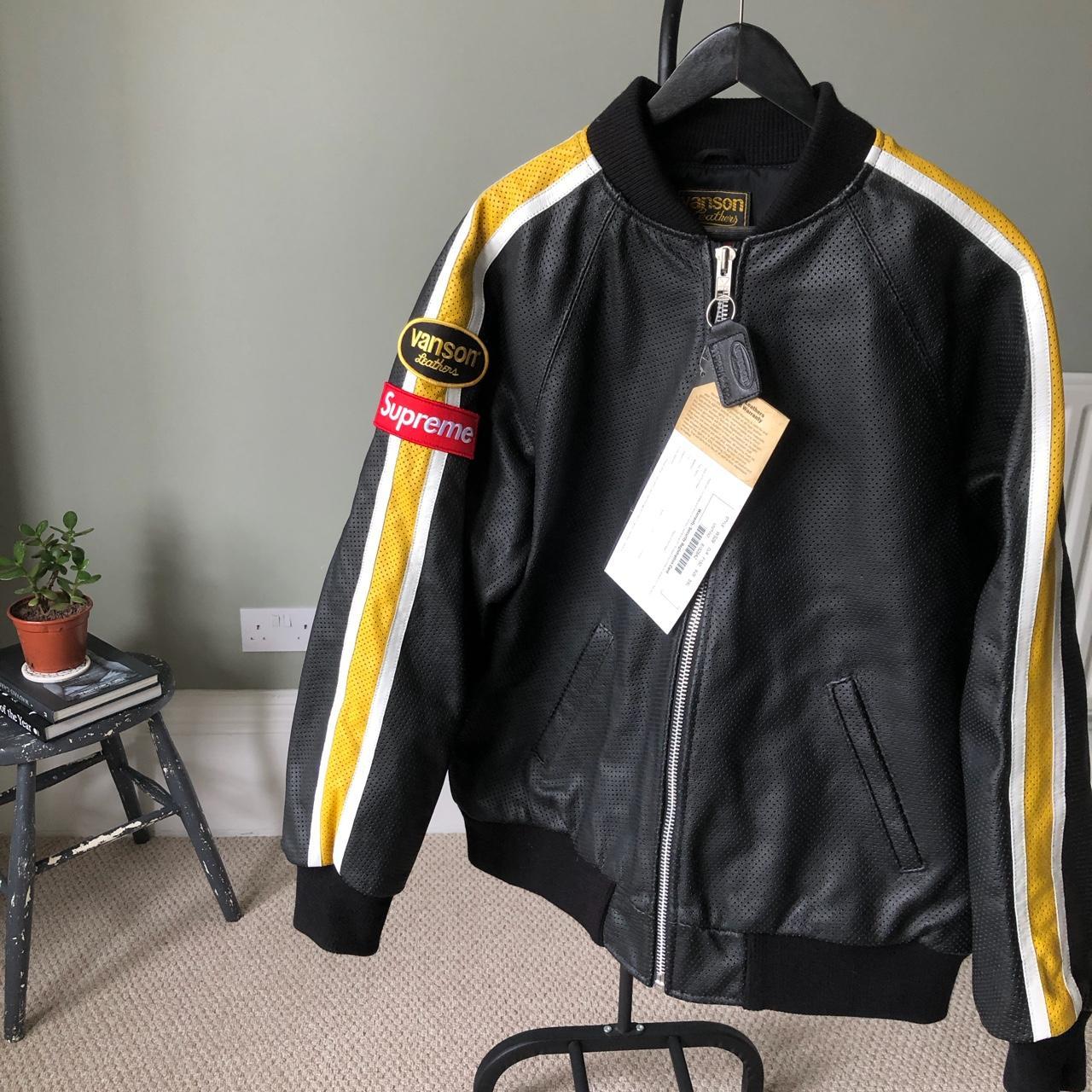 Vanson x supreme Brand new Rare jacket ! XL... - Depop