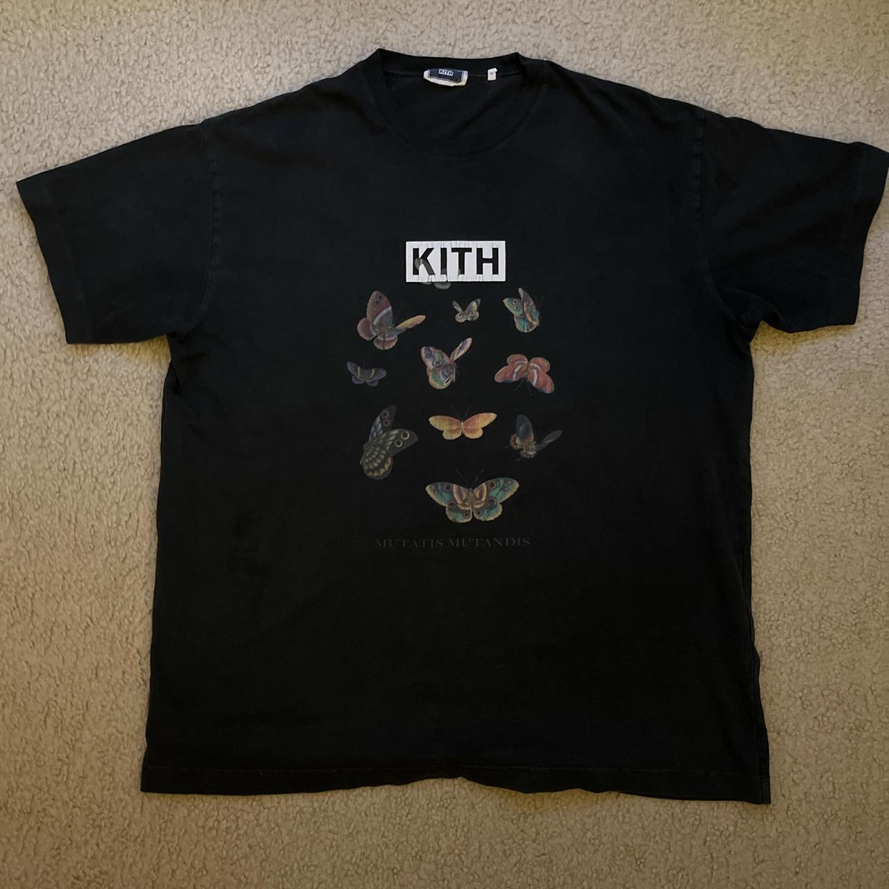 KITH Butterfly ヴィンテージ Tシャツ 半袖 2色 送料込み kindal_8056000178548