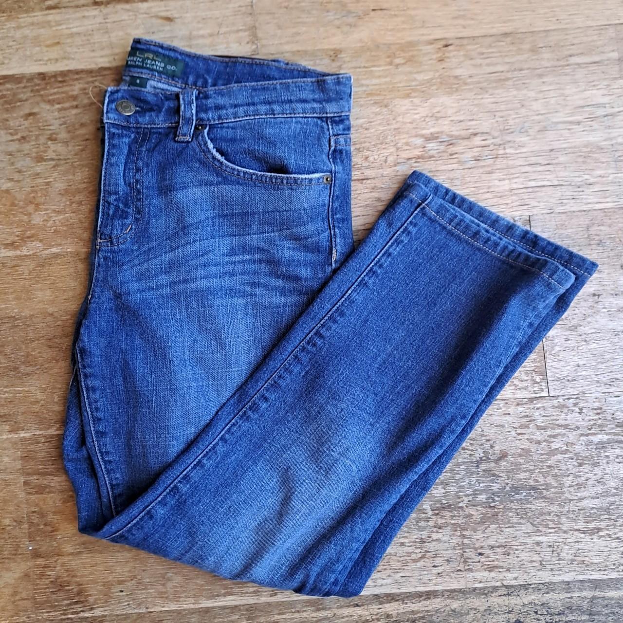 ralph lauren low rise subtle flare jeans size... - Depop