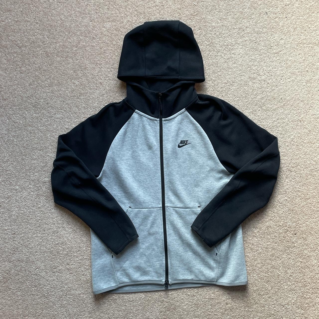 Nike tech fleece tracksuit top Hoodie Colour Black... Depop