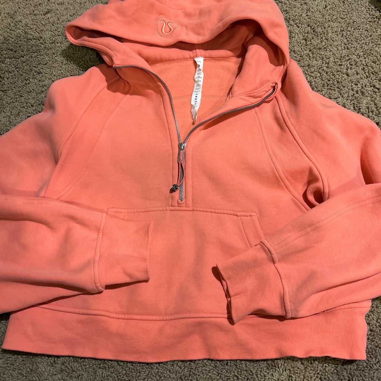 Lululemon scuba hoodie xs/s Coral color Open to offers - Depop