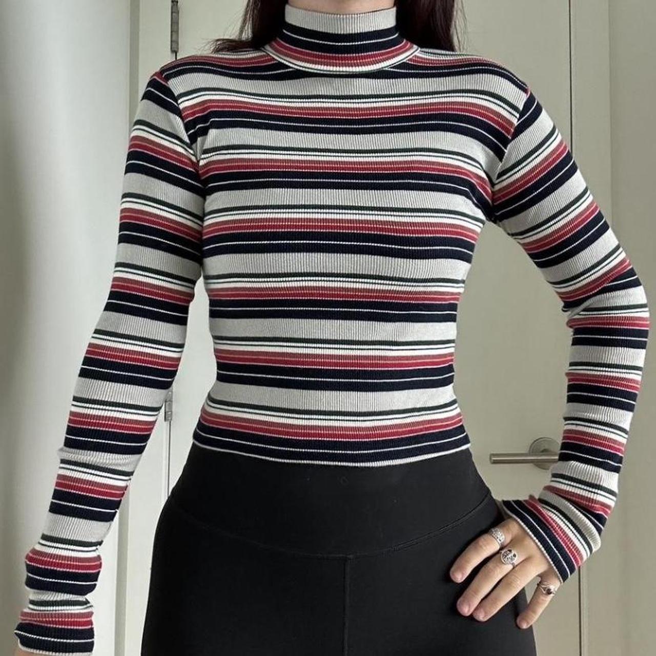 brandy melville striped turtleneck