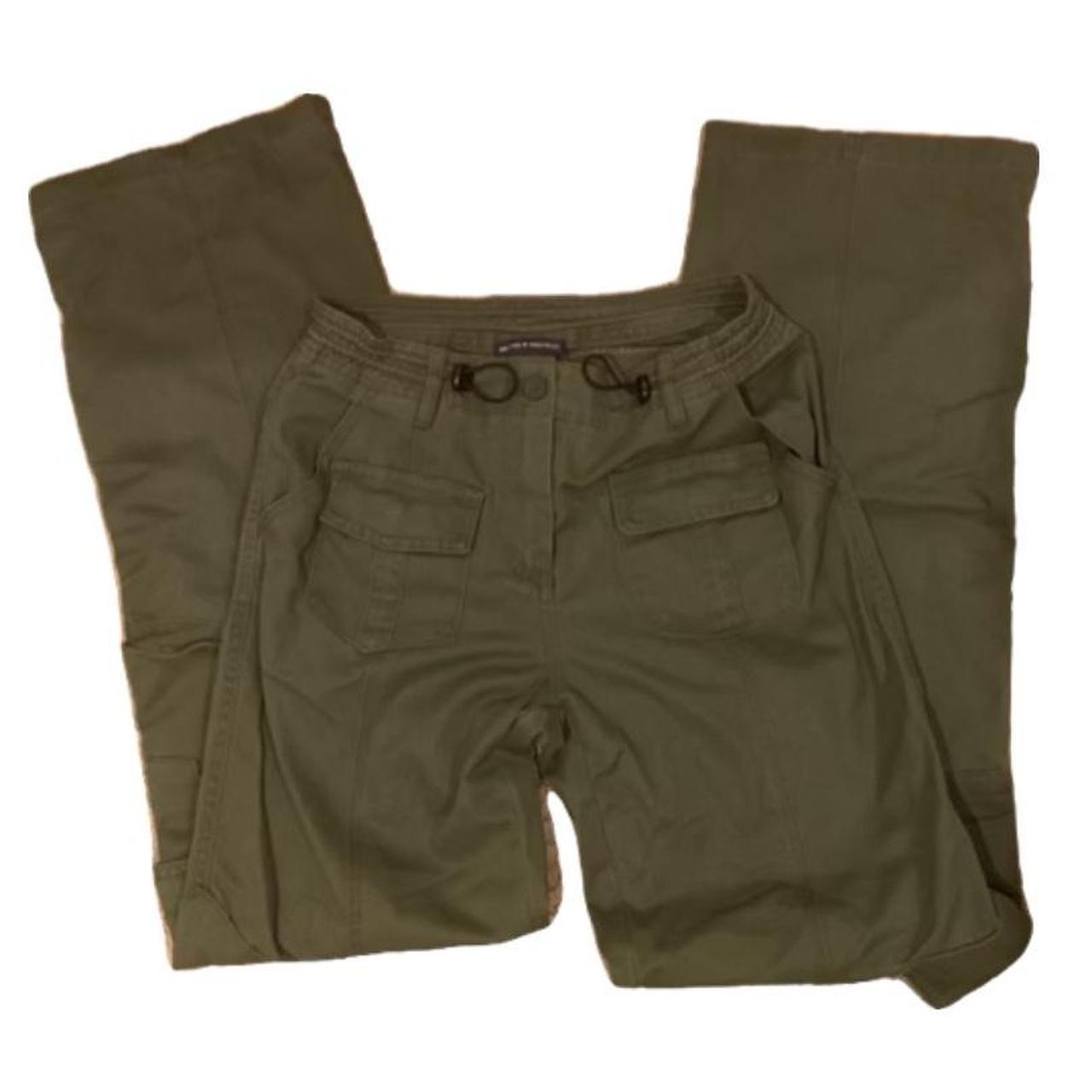 brandy melville kim cargo pants army green one size... Depop