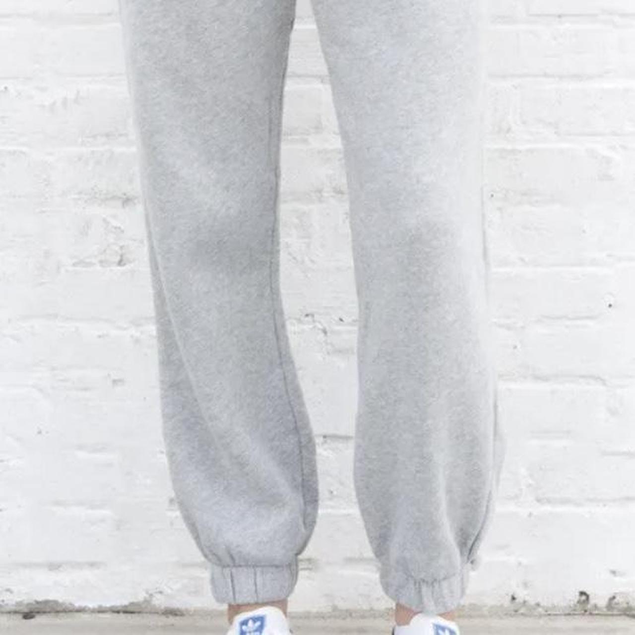 brandy melville rosa sweatpants cuffed gray comfy... Depop