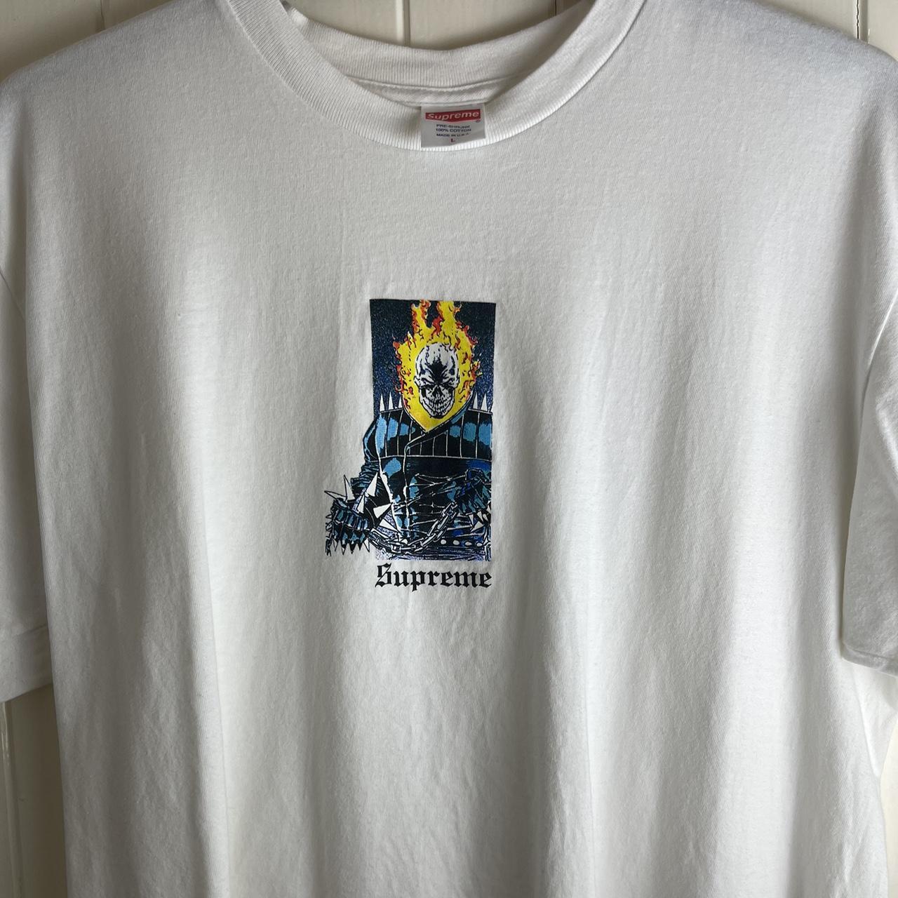 Supreme ghost hotsell rider tee white