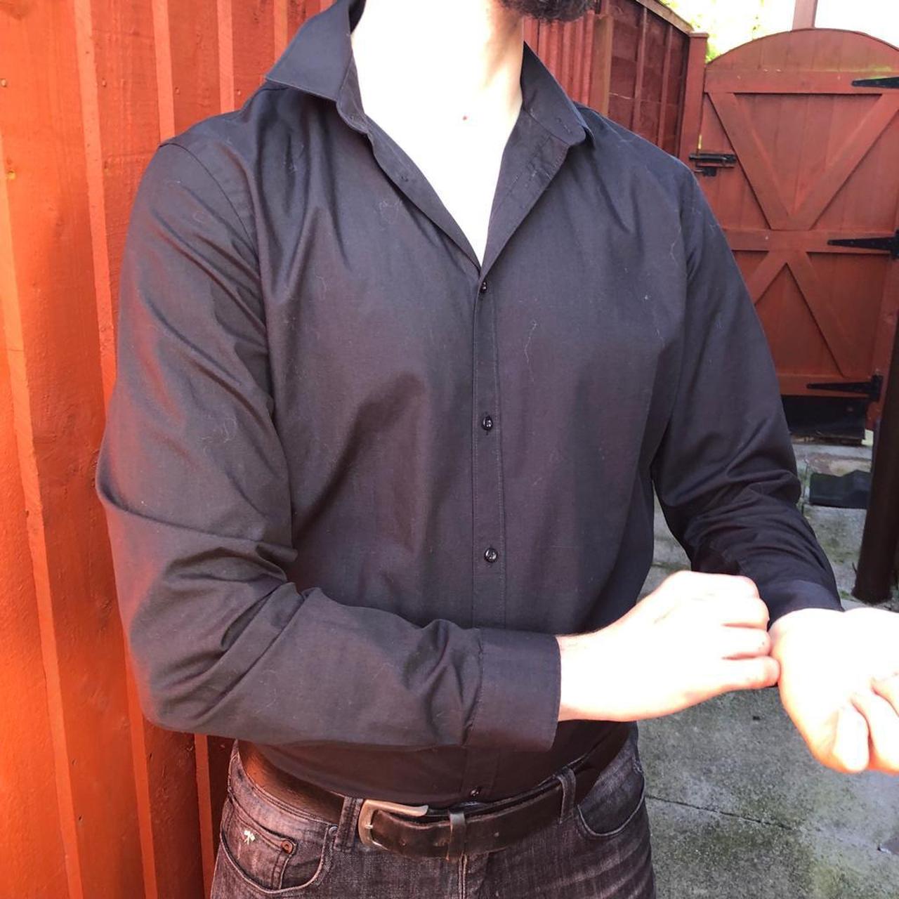 Black Matalan Slim Fit Shirt Very Sexy Look like Mr... Depop