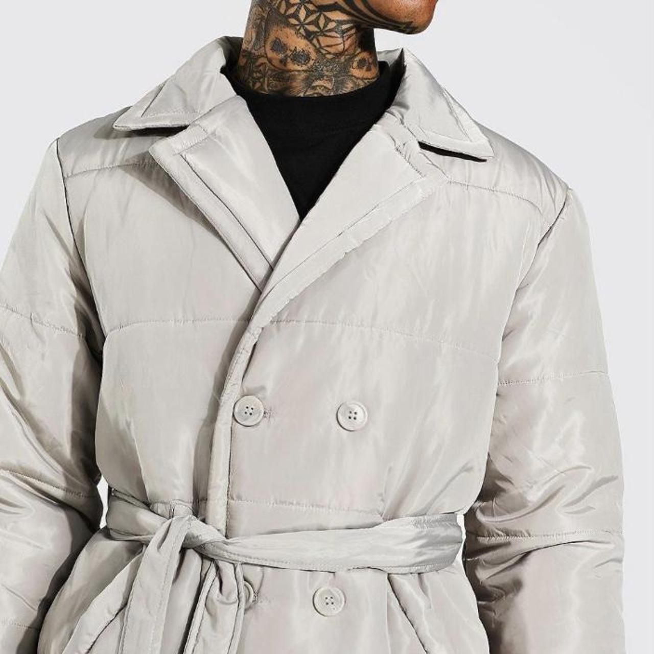 Boohooman trench clearance coat