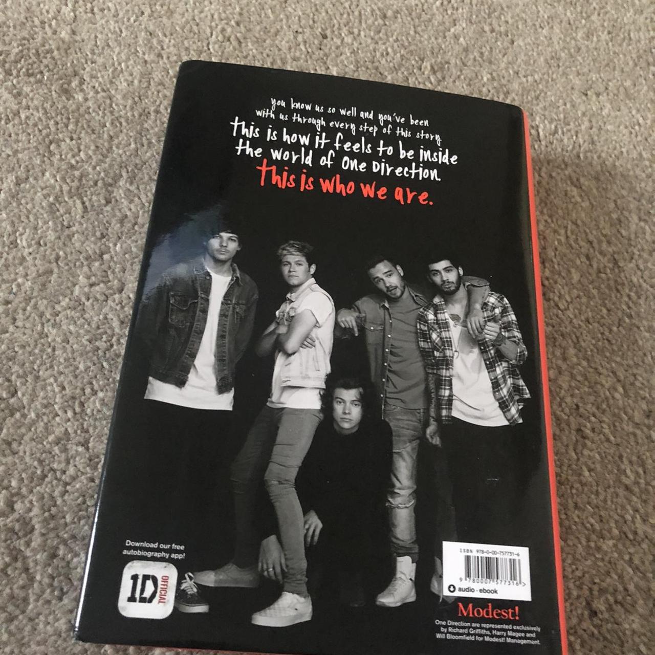 Official One Direction Who We Are book. The book is... - Depop