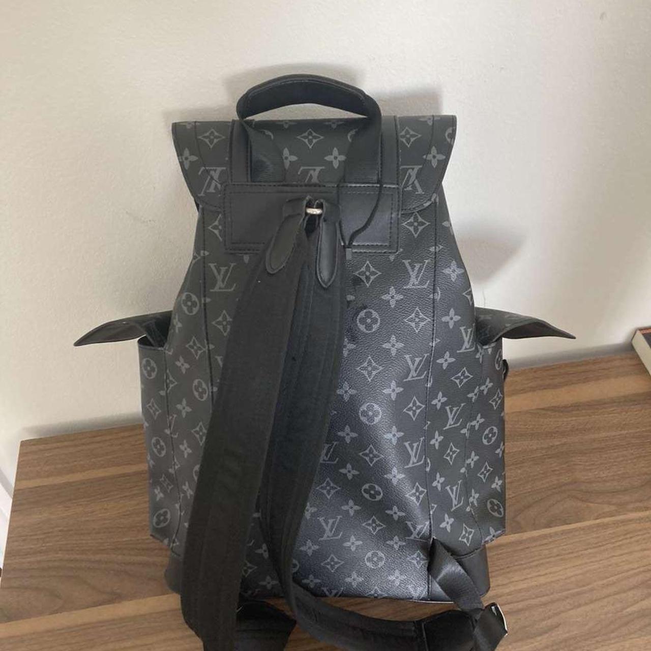 Louis Vuitton Christopher Backpack Eclipse Silver - Depop