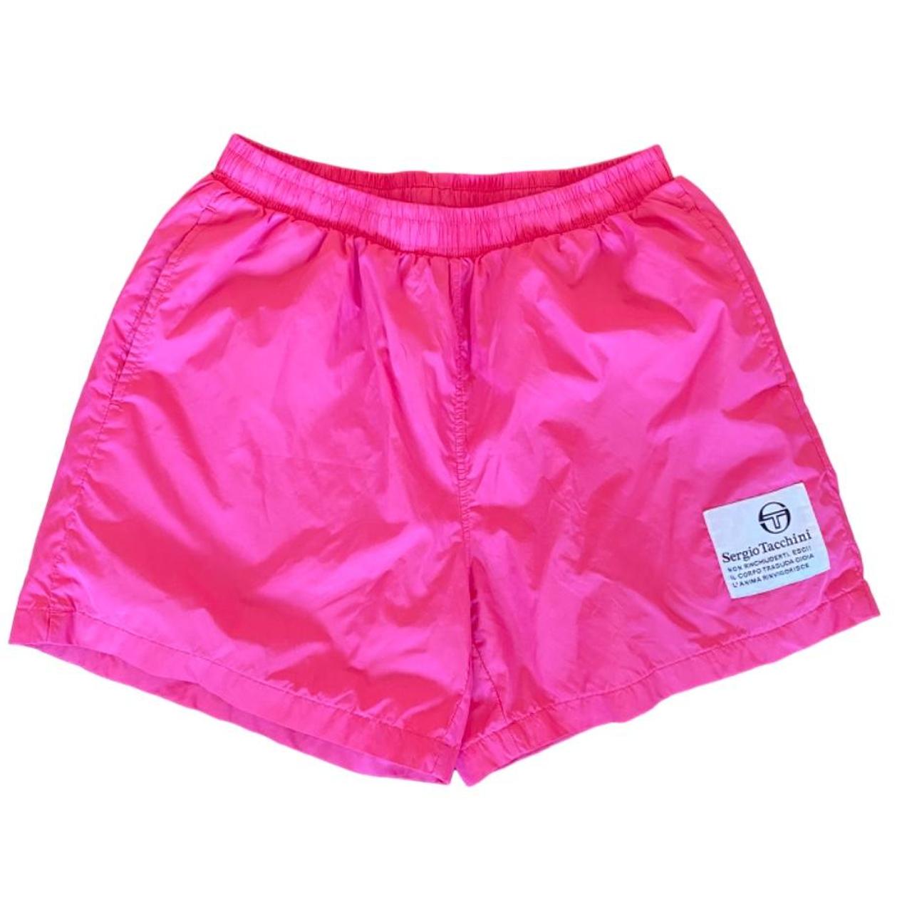 Sergio Tacchini Men's Pink Swim-briefs-shorts